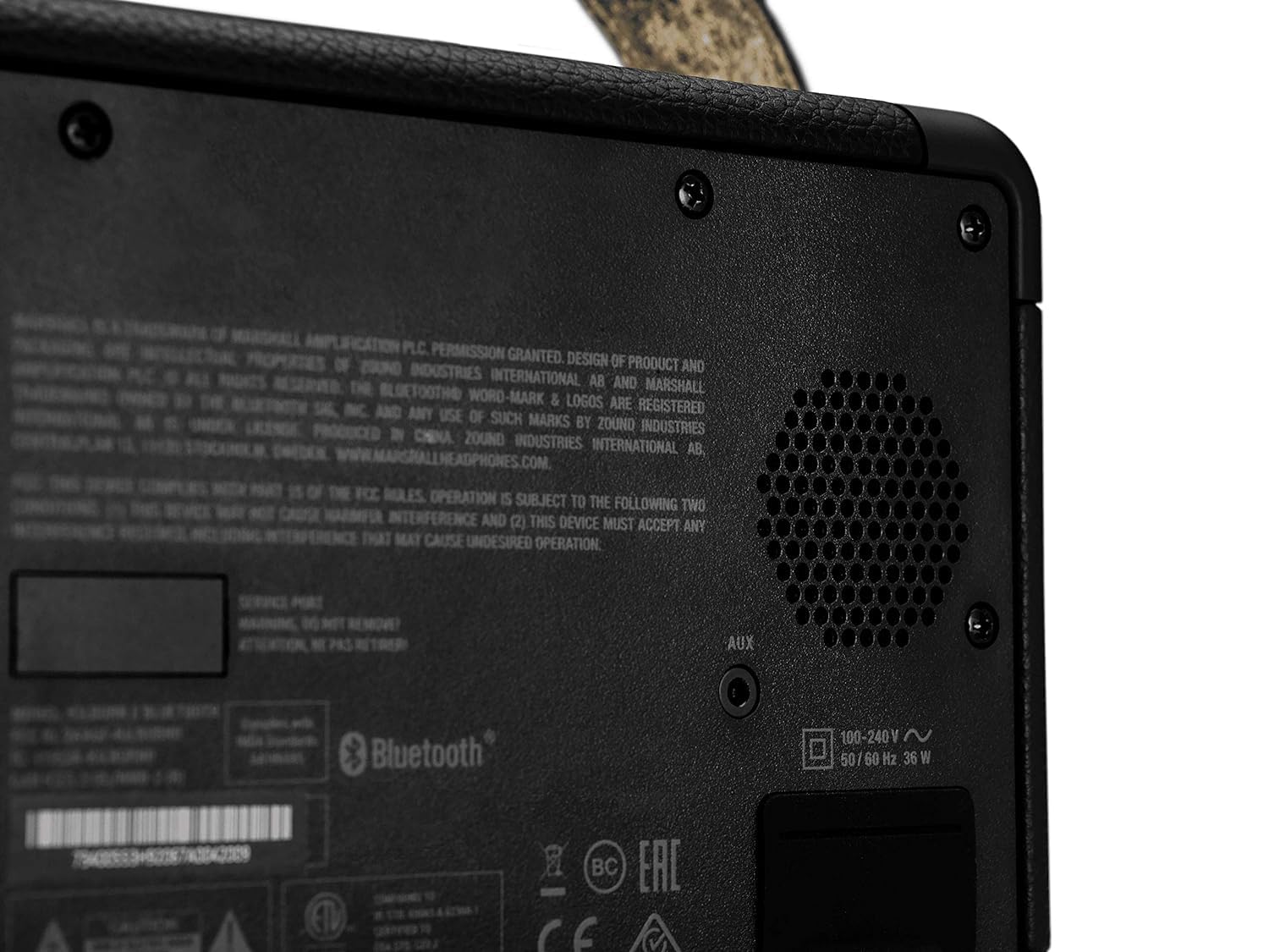 Marshall Kilburn II Portable Bluetooth Speaker with 20+ Hours of Portable Playtime, (360° Sound), Water-Resistant (IPX2) Black & Brass