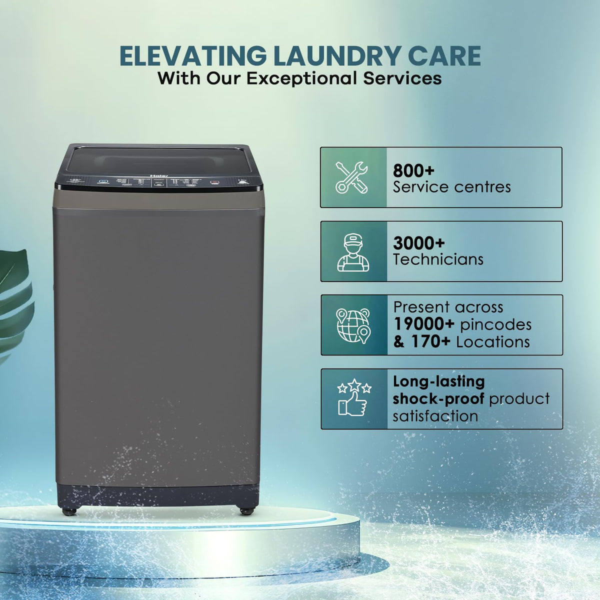 Haier 8 Kg 5 Star Top Load Washing Machine