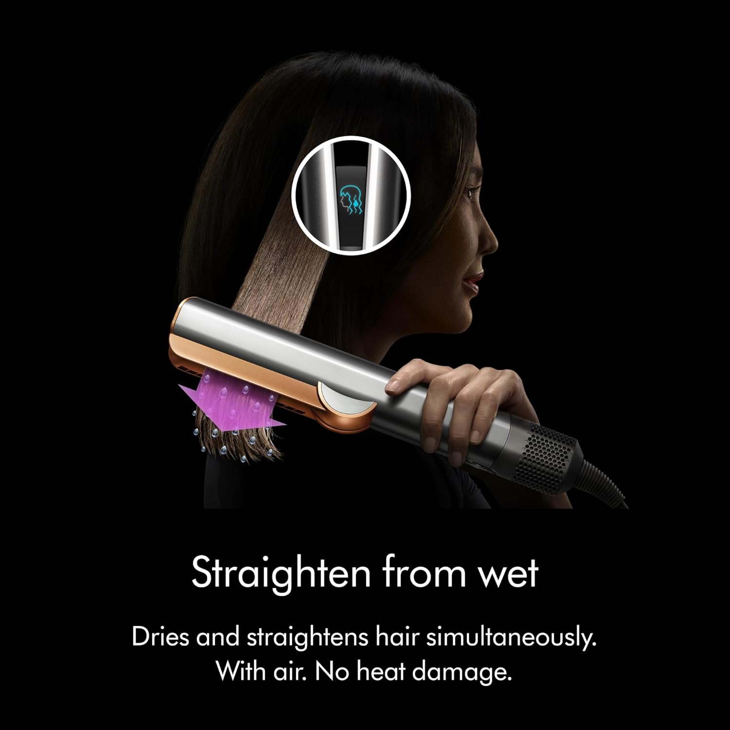 #Dyson Airstrait Straightener Ceramic rose Gold HT01