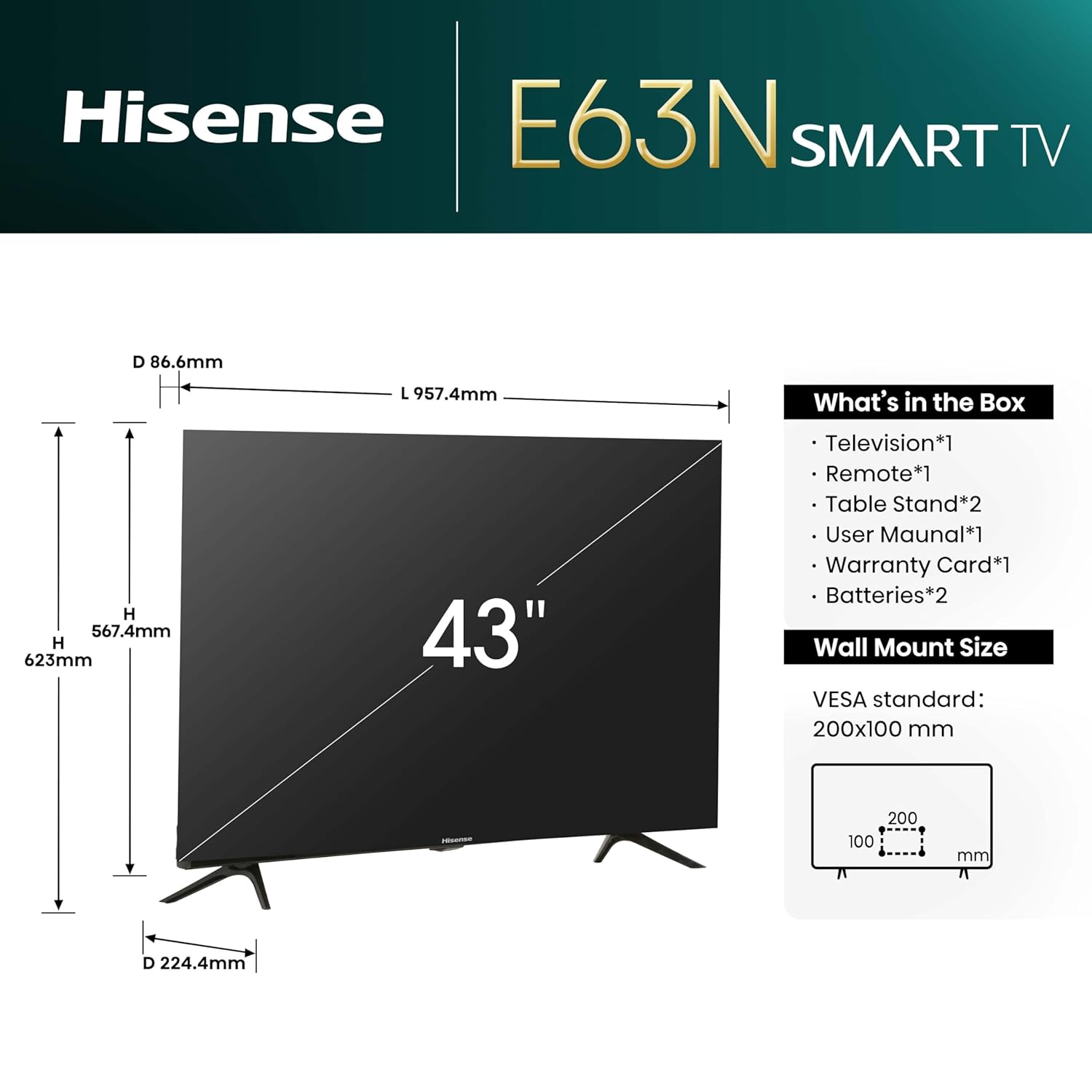 #Hisense E63N Series