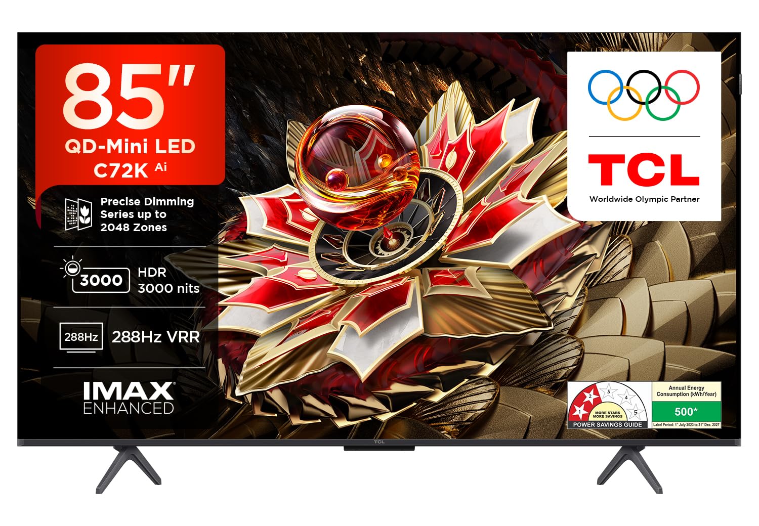 TCL 215 cm (85″) QD-Mini LED TV 85C72K TCL 215 cm (85″) QD-Mini LED TV 85C72K