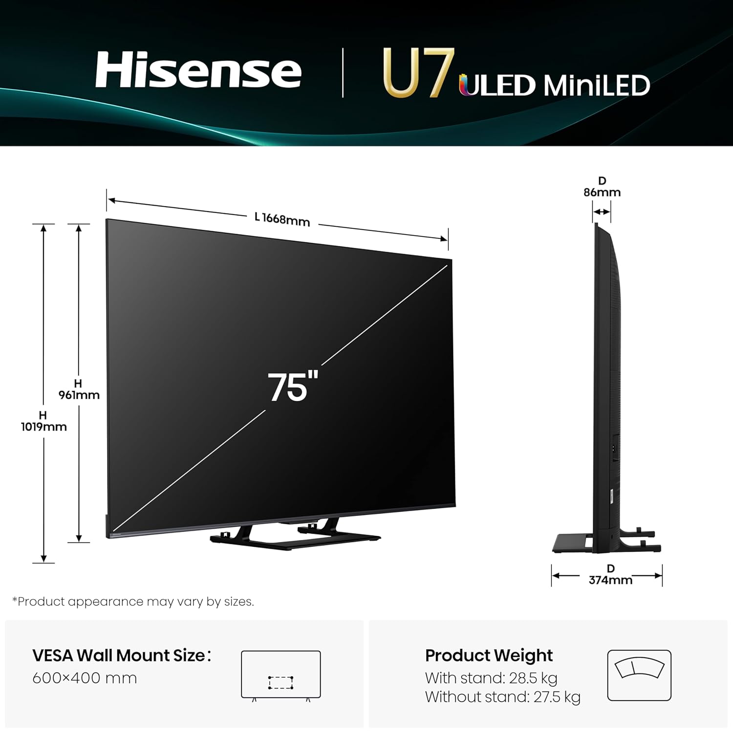 #Hisense Smart QLED Mini LED TV