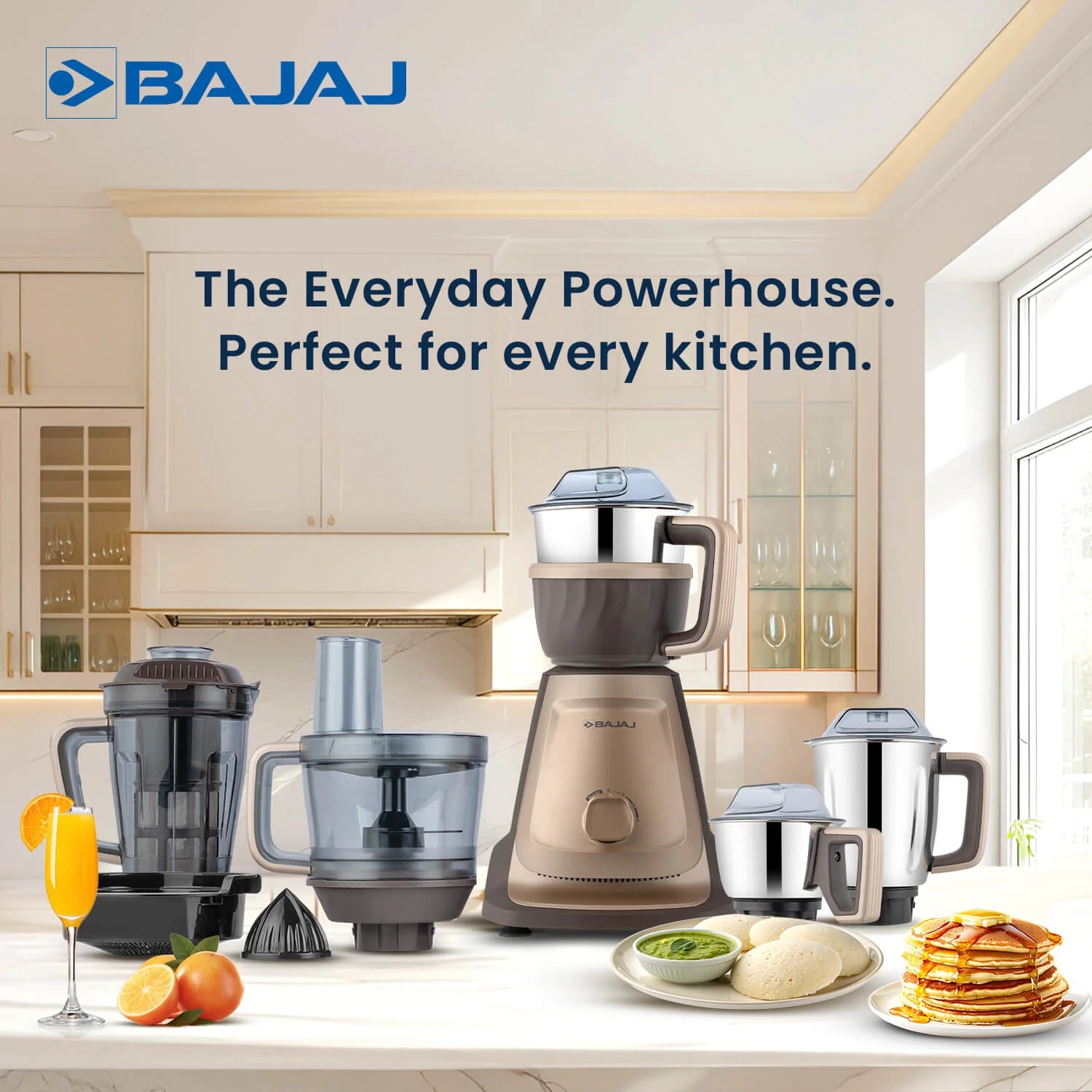 Bajaj Style Mix 1000W 5 Jar Mixer Grinder Aadit Enterprise