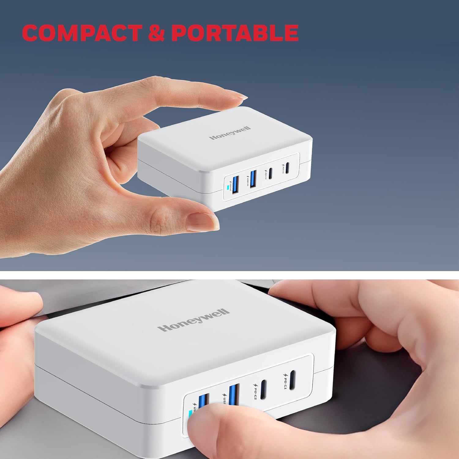 HC000050/CHG/GAN/WHT/140W Honeywell Zest Charger GaN