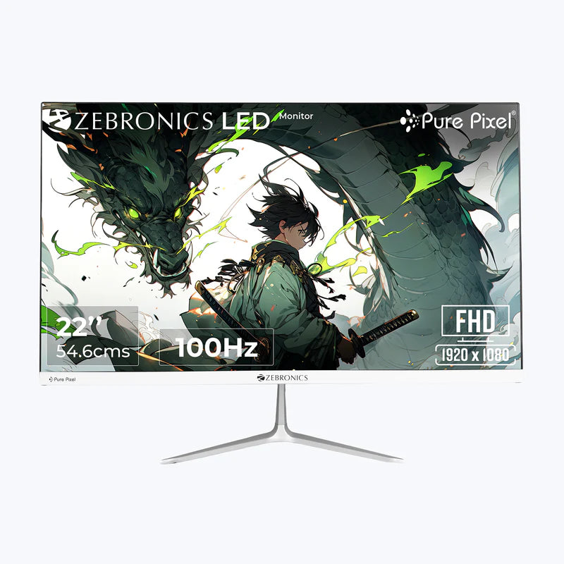 Zebronics A25FHD 25 inch LED Monitor with 1920x1080 resolution and 100Hz refresh rate