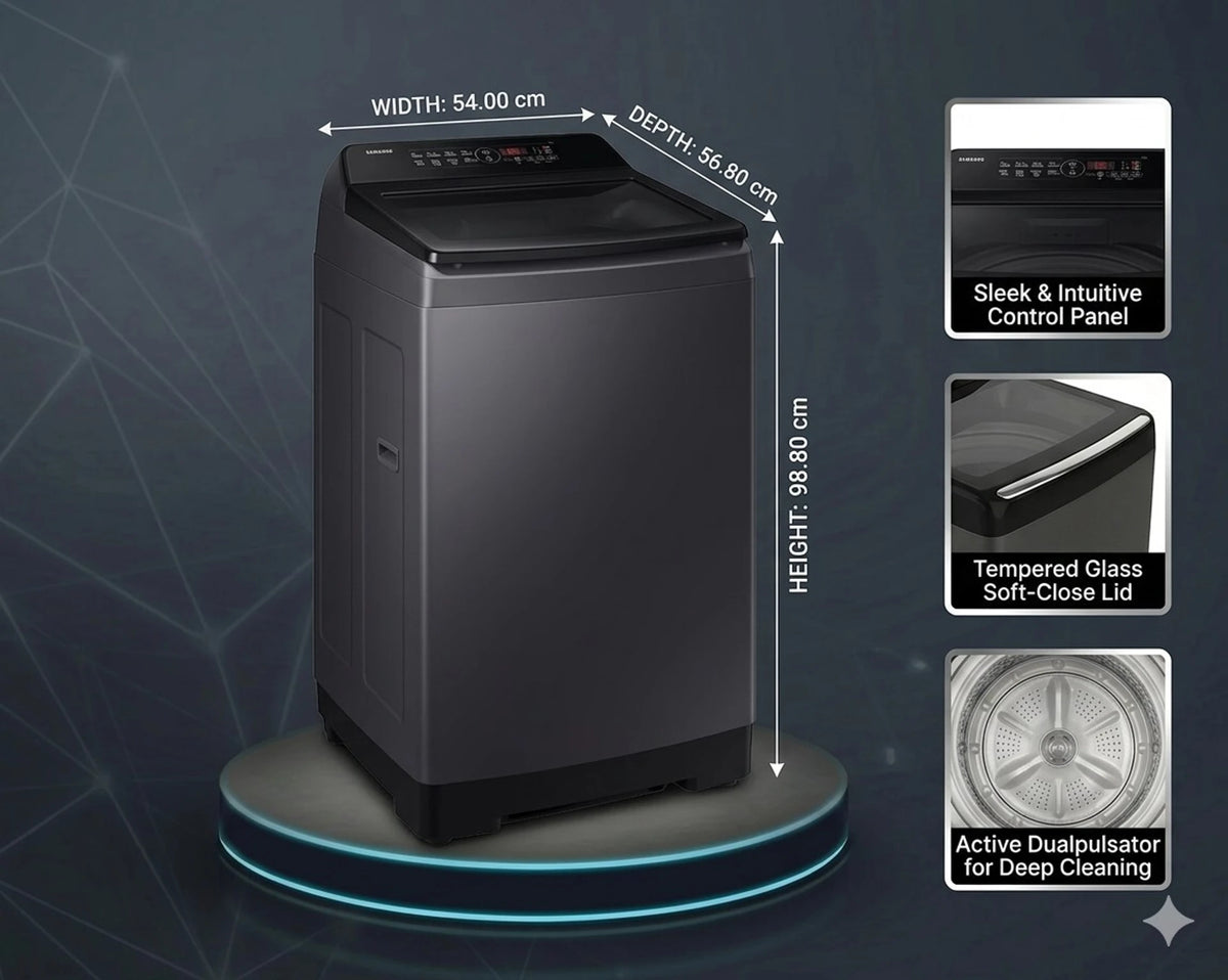 Samsung 8 kg Fully Automatic Top Load washing machine (WA40F08D1CTL)
