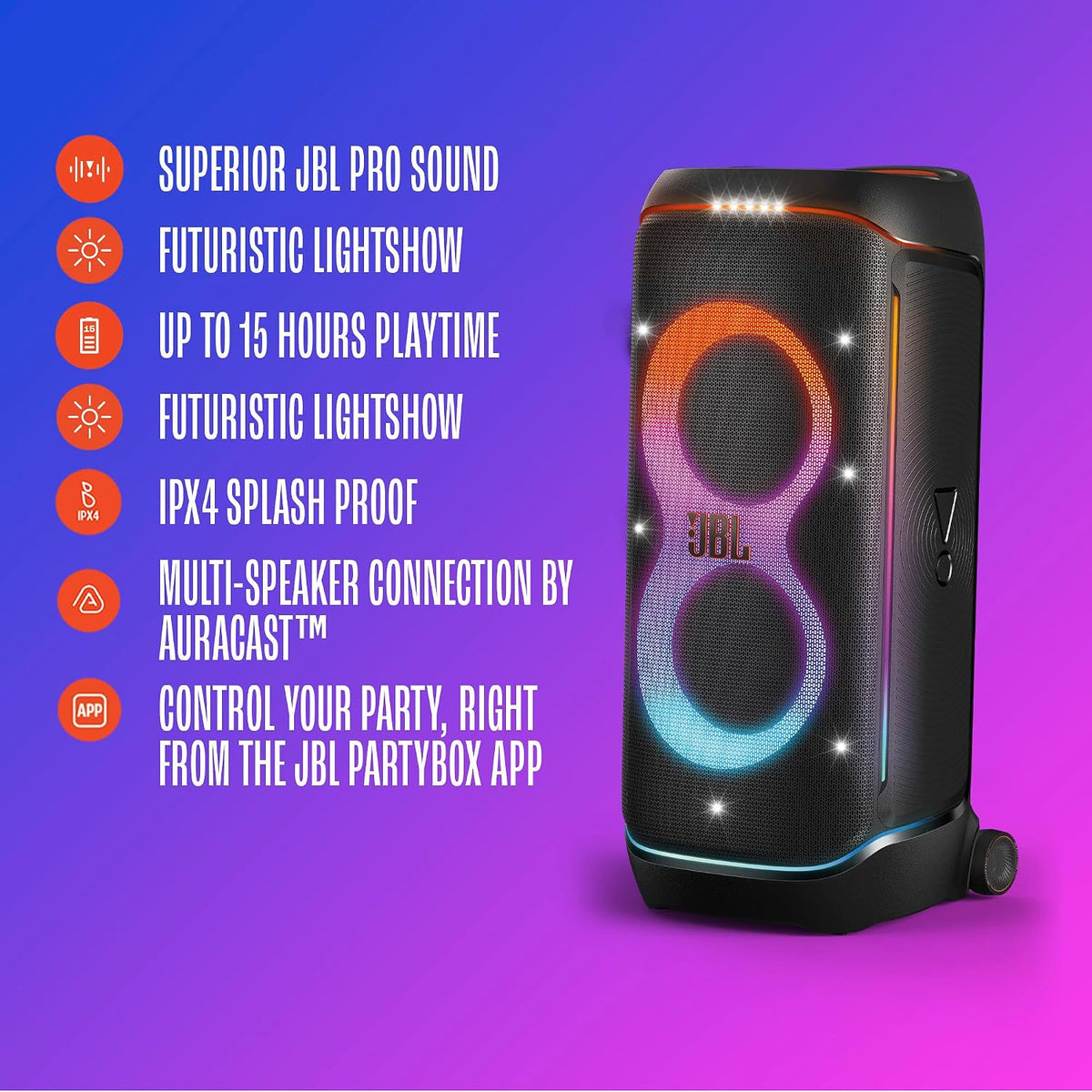 JBL PartyBox 720 800W Portable Bluetooth Party Speaker Navin Mart