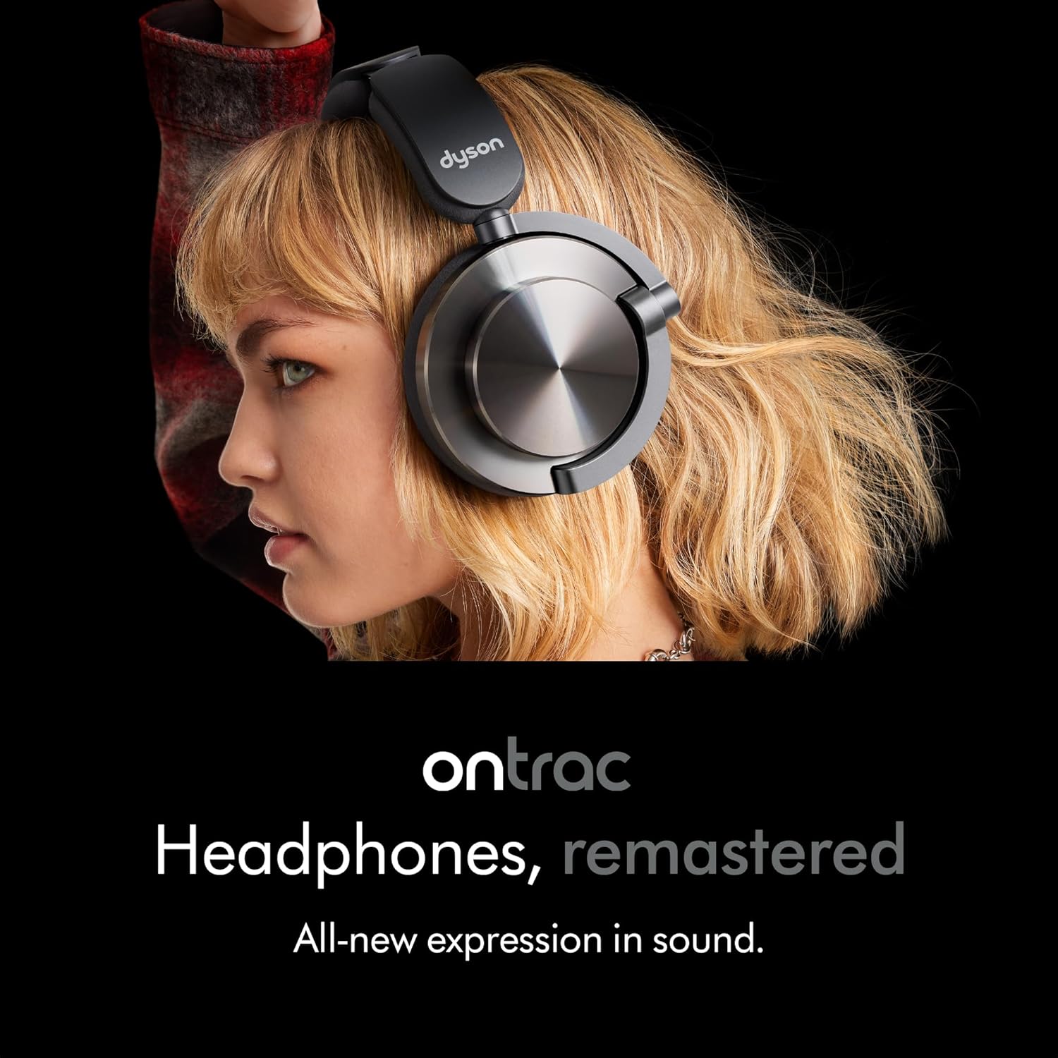 #Color_Black Nickel Dyson OnTrac Wireless ANC Headphones Premium Design