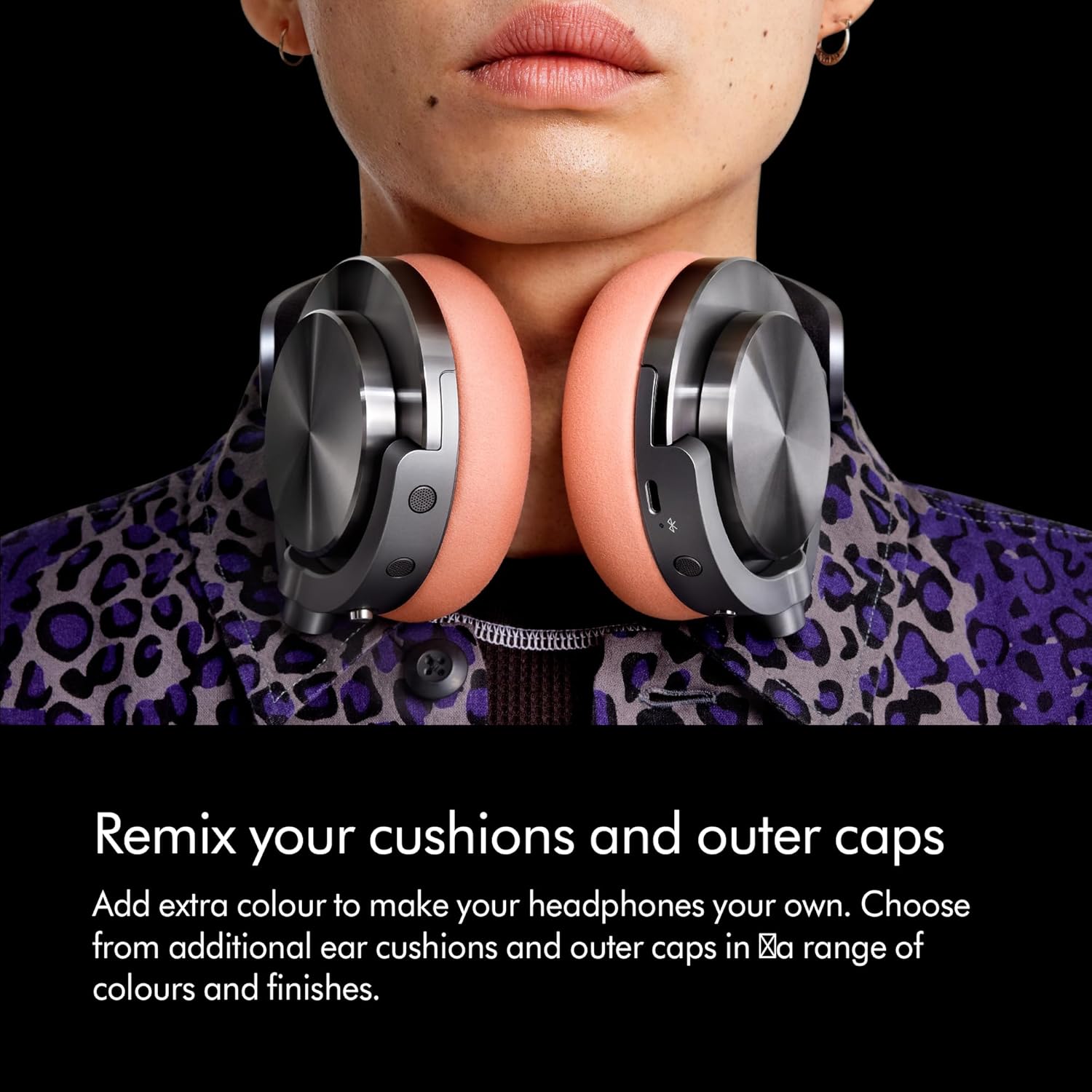 #Color_Black Nickel Dyson OnTrac Wireless ANC Headphones Premium Design