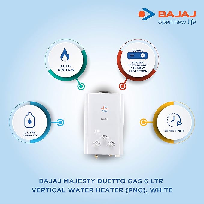 Majesty Duetto Gas Water Heater ( PNG)