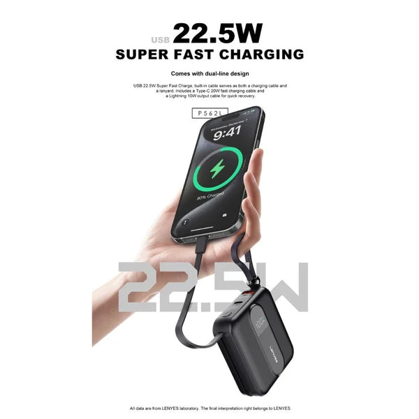 LENYES P562L 10000mAh Mini Power Bank