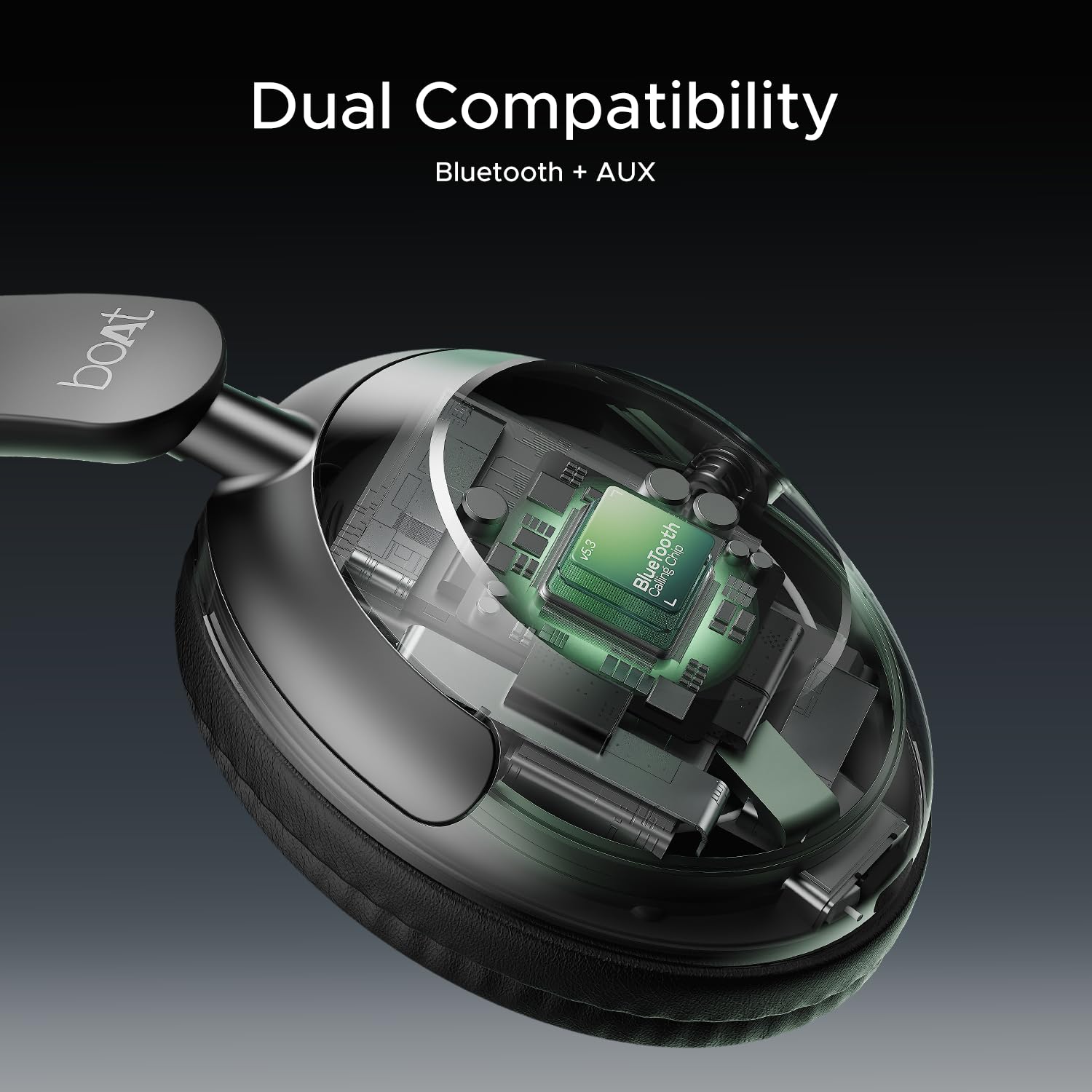 COSMIC BLACK boAt Rockerz 650 Pro