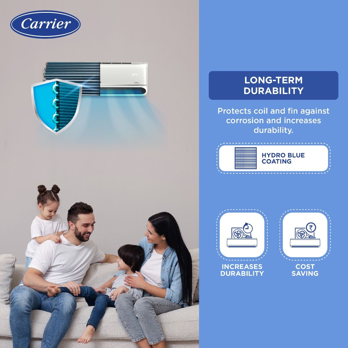 12K INDUS EXi HYBRIDJET INVERTER R32 SPLIT AC_CAI12IN3R34F0