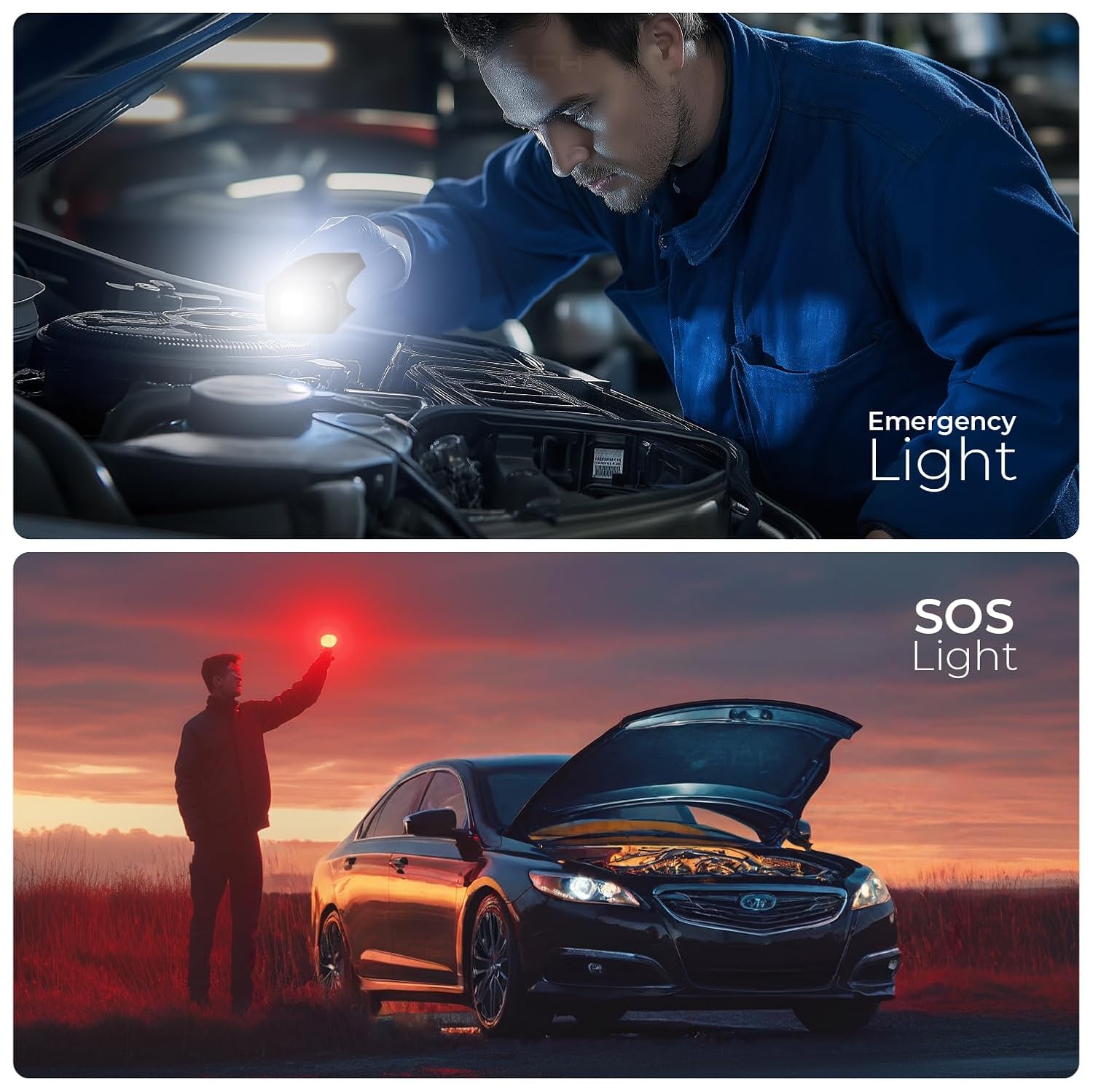 XECH Cordless Tyre inflator, for Cars & Bikes, Upto 150 PSI, Cordless, Emergency LED Flash Light, Digital Display, Multiple Nozzles Attachments (Inflate XL)