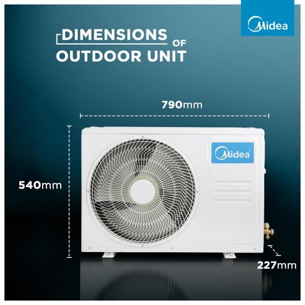 Midea 12K SANTIS PRO-X RYL Wi-Fi INVERTER R32 SPLIT AC_MAI12SP5R35W0 1 Ton
