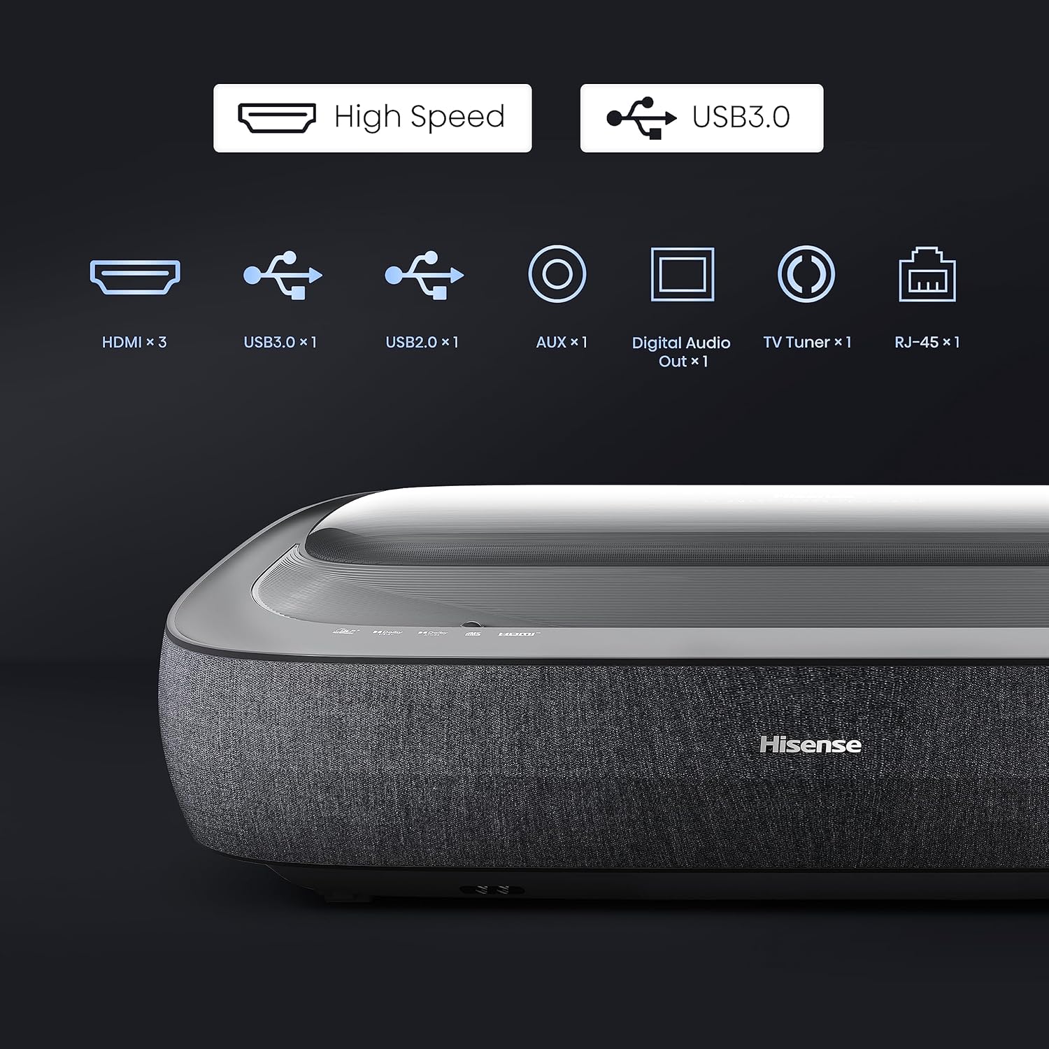 #Hisense 305 cm Smart Laser TV