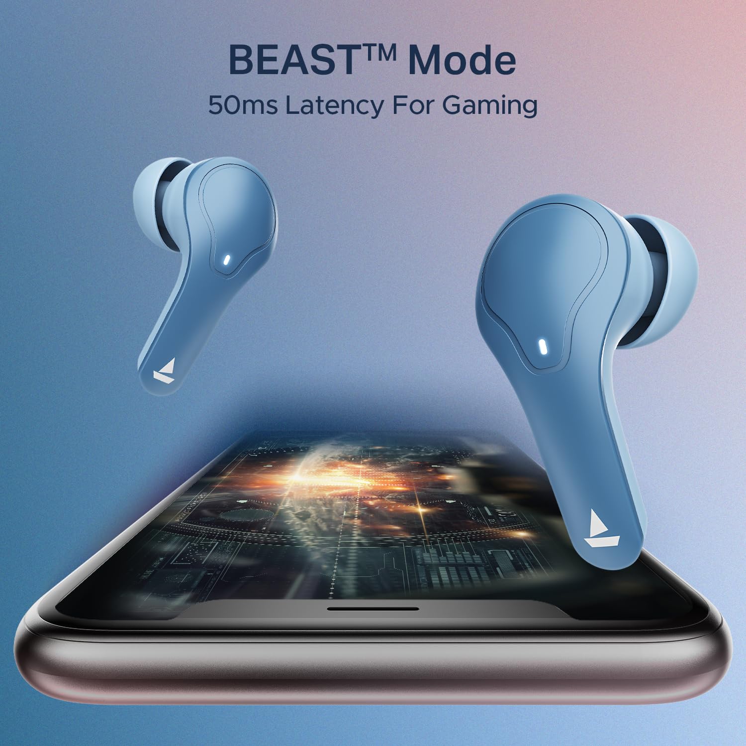 #Color_Midnight Blue_boAt Airdopes Plus 311 wireless earbuds