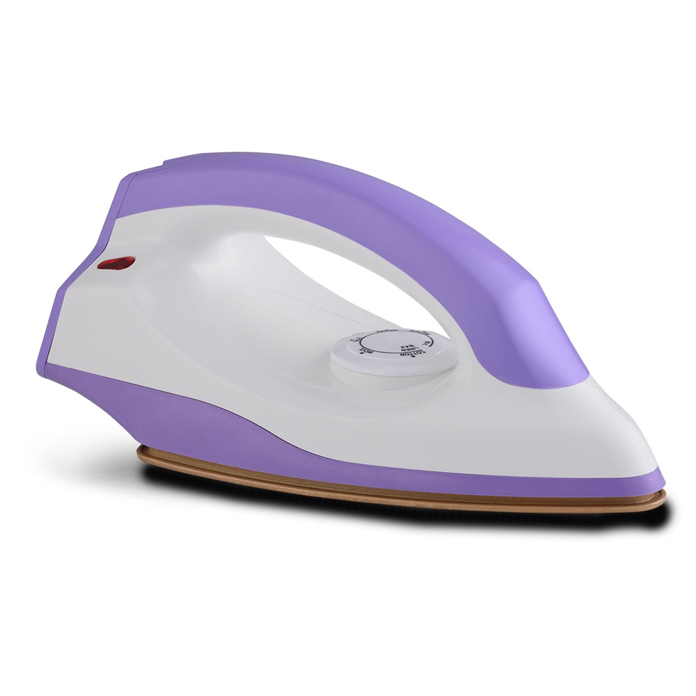 BPL BDIS0041 Dry Iron – 750W, Purple & White, Non-Stick Soleplate