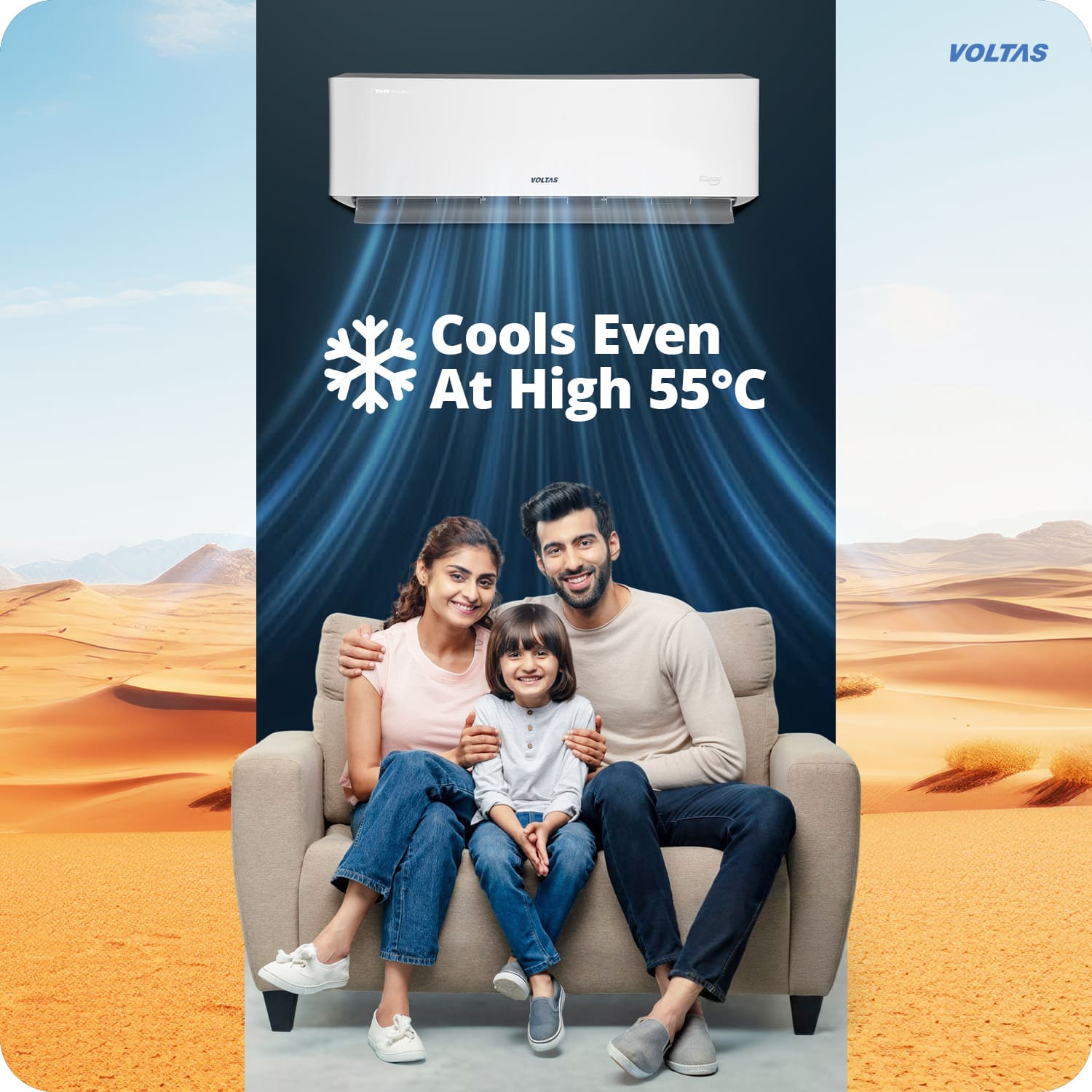 #Voltas 1.5 Ton 3 Star Inverter Split AC Venus Luxe