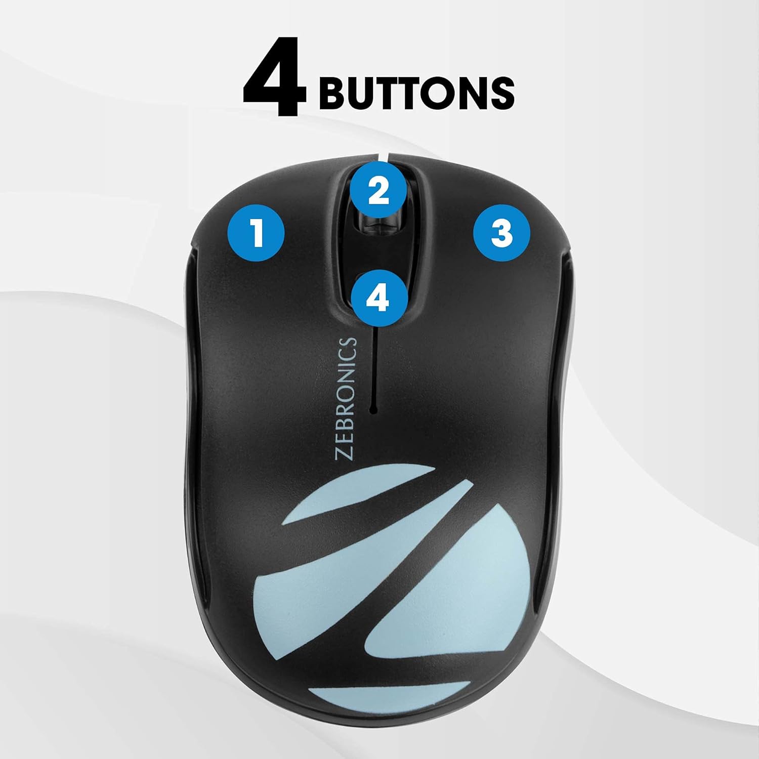 Zebronics Wired Keyboard Mouse Combo | USB Plug & Play