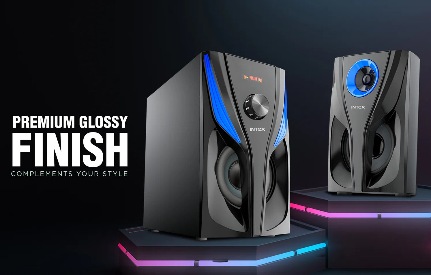 Roar R 800 5.1 CH Multimedia Speaker featuring a premium glossy finish that complements your style.