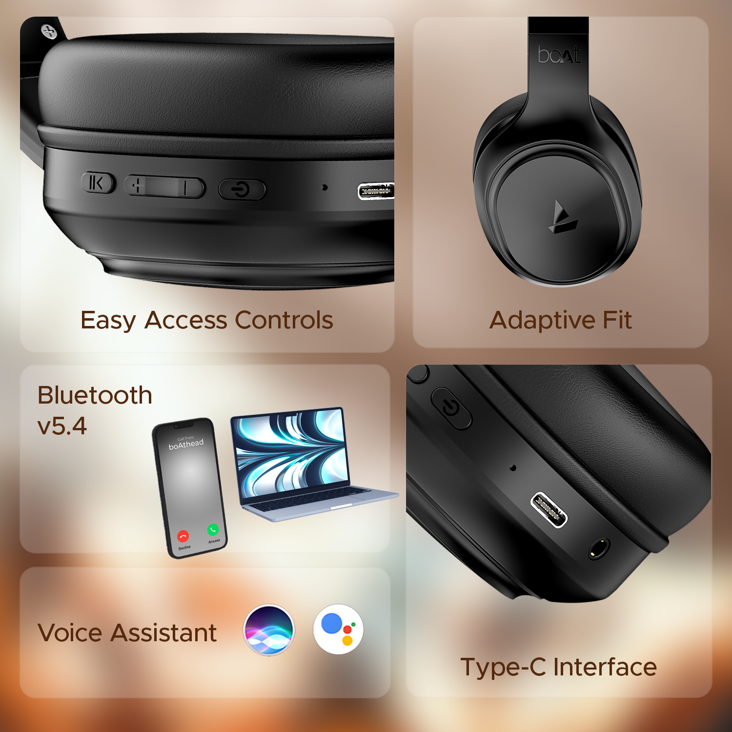 #Color_Iris Black boAt Rockerz