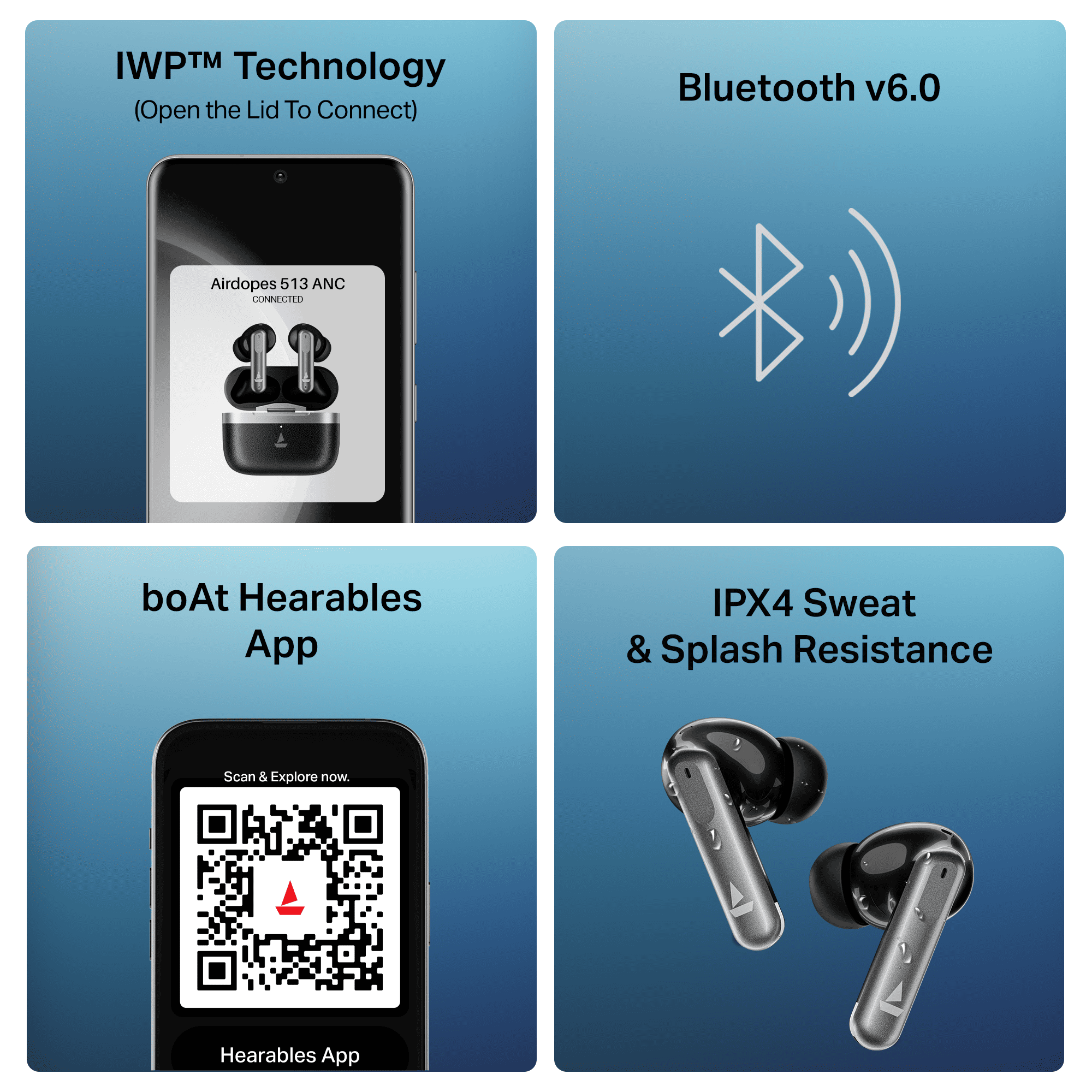 #Color_Carbon black boAt Airdopes