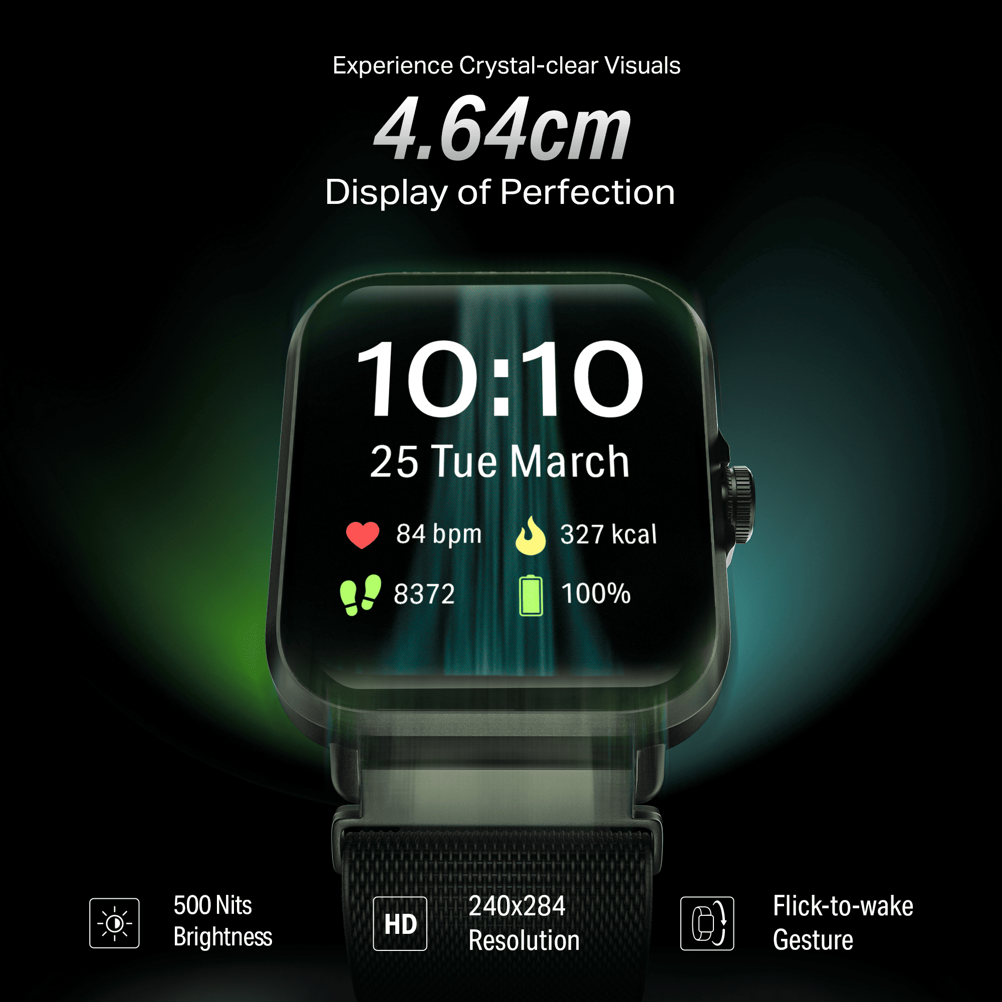 #Color_Sports Black boAt Storm Infinity Smartwatch