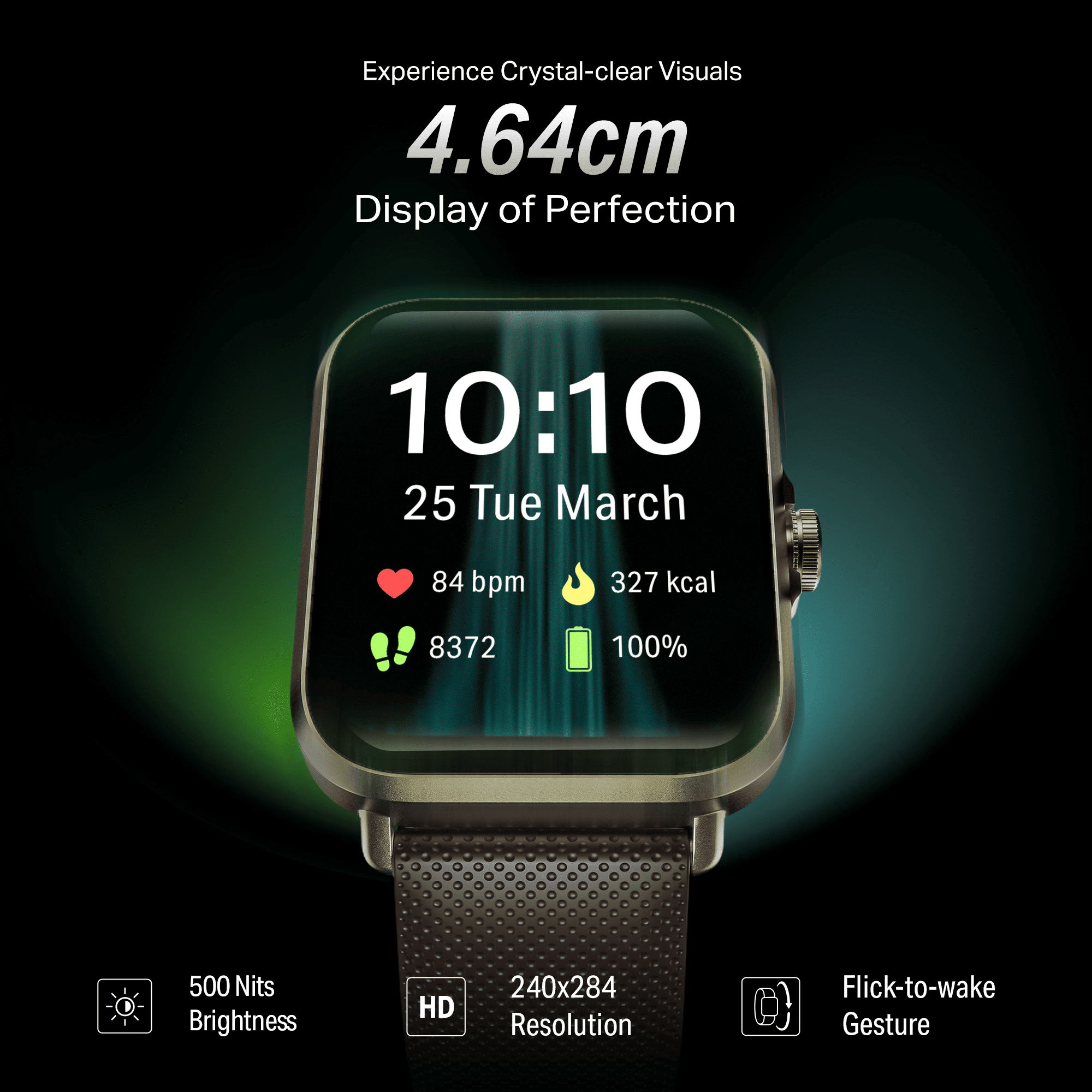 #Color_Brown boAt Storm Infinity Smartwatch