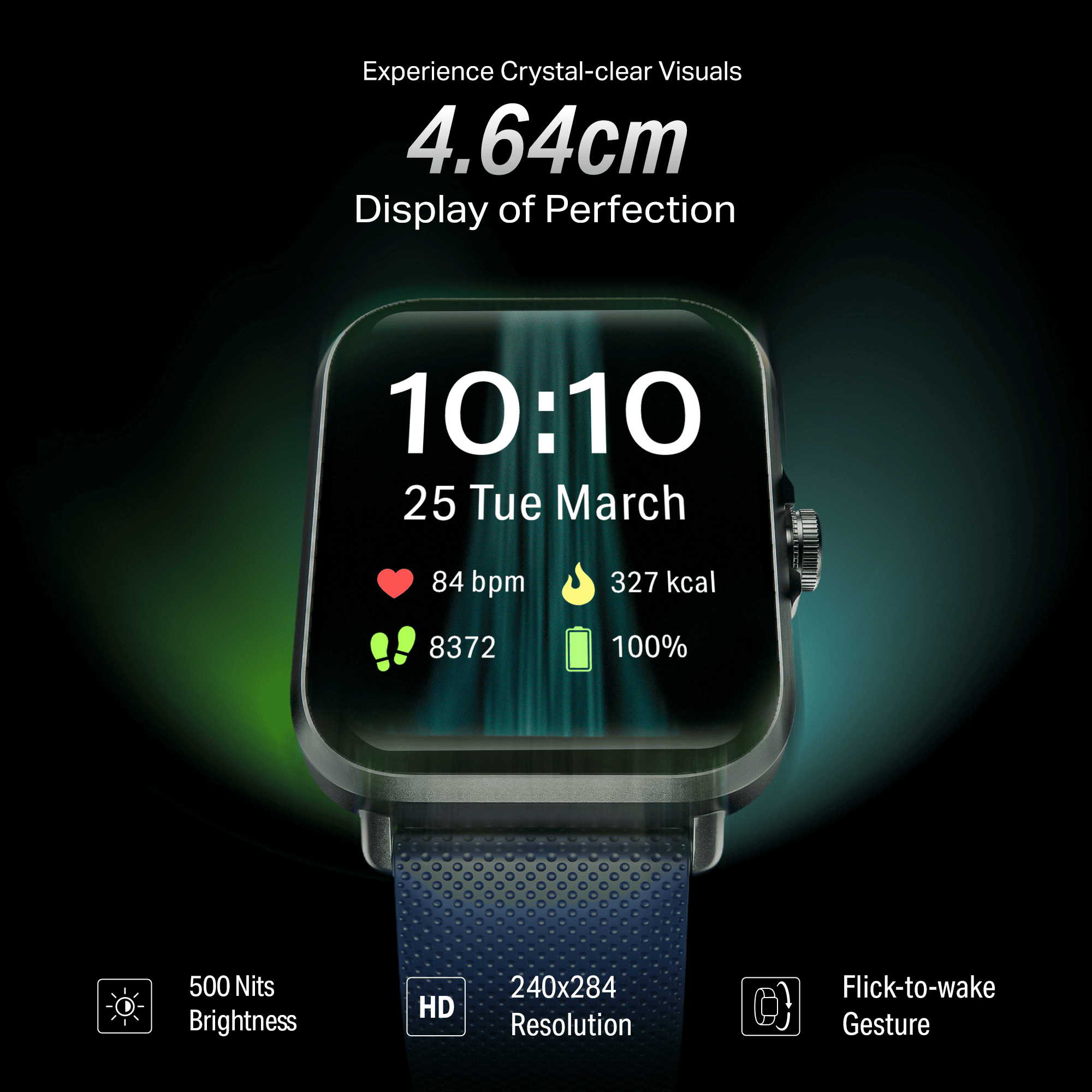 #Color_Deep Blue boAt Storm Infinity Smartwatch