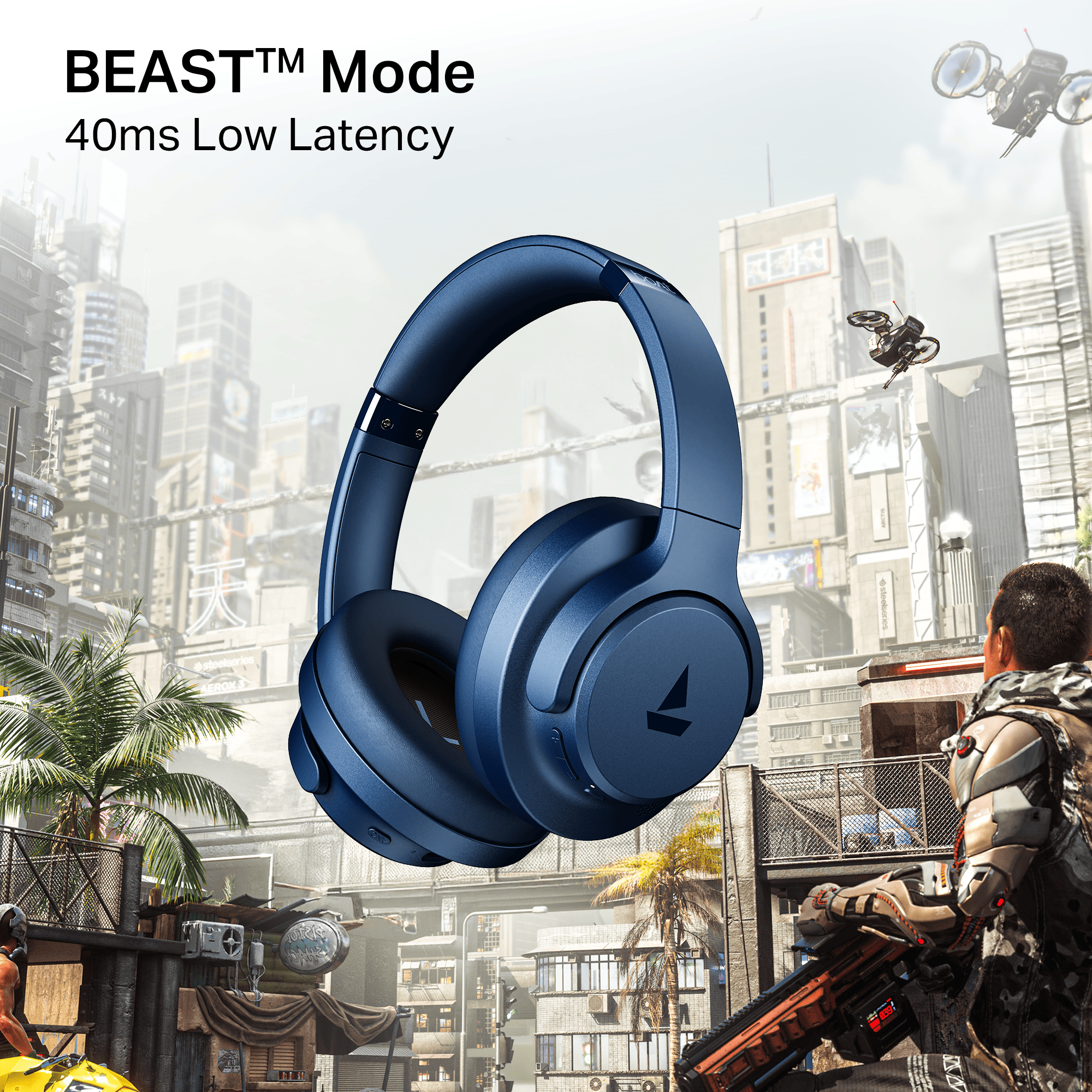 #Color_ Bold Blue boAt Rockerz 512 ANC Headphones