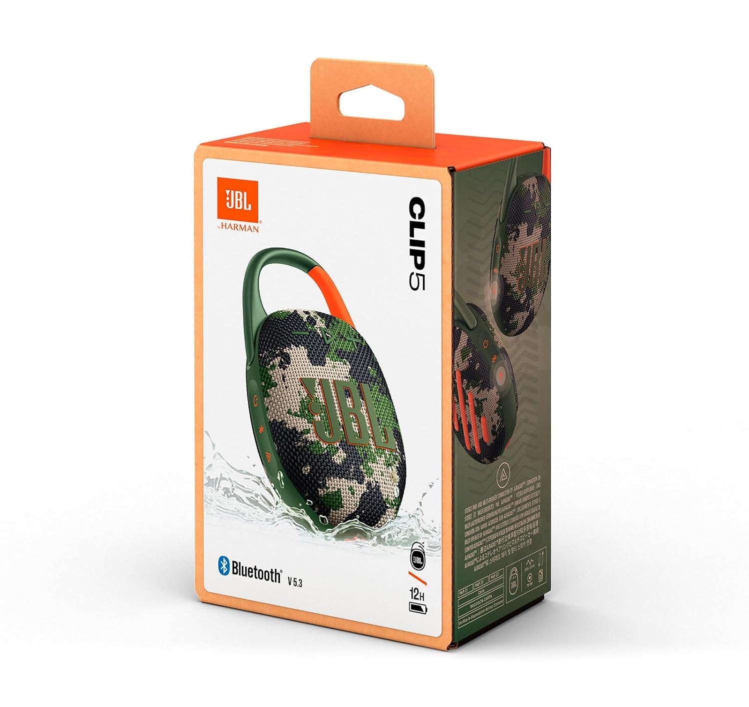JBL Clip 5 Bluetooth Speaker and divvi! Protective Case