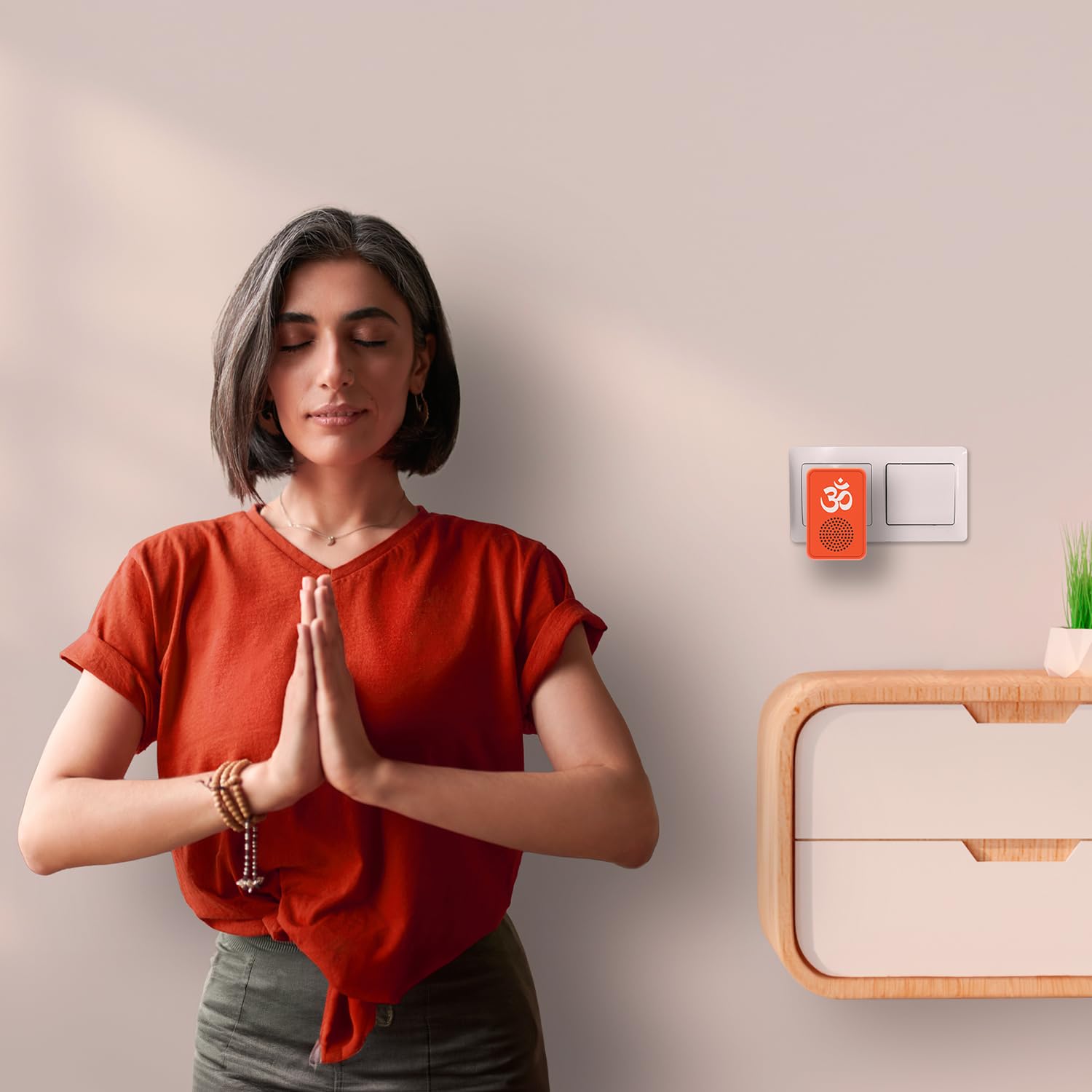Carvaan Saregama Bhakti Plug Play Devotional Music Player - Pre-Loaded with 25 Mantras and Chalisa | Bluetooth Connectivity