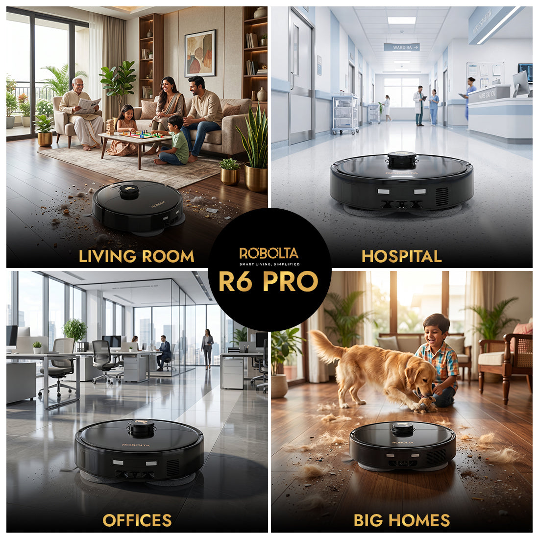 ROBOLTA R6 Pro Robot Vacuum Cleaner