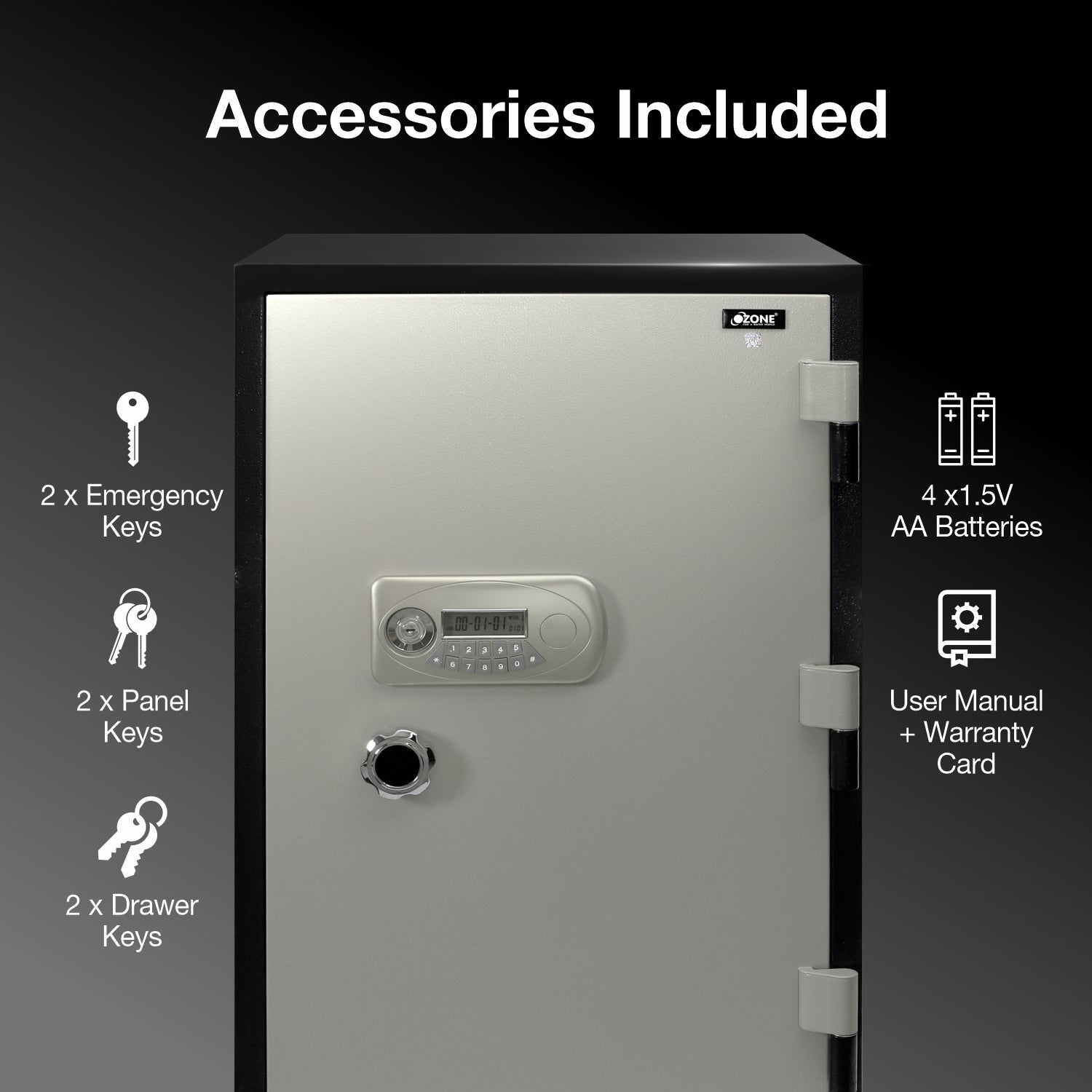 145 Liters Fire-resistant Safe Locker