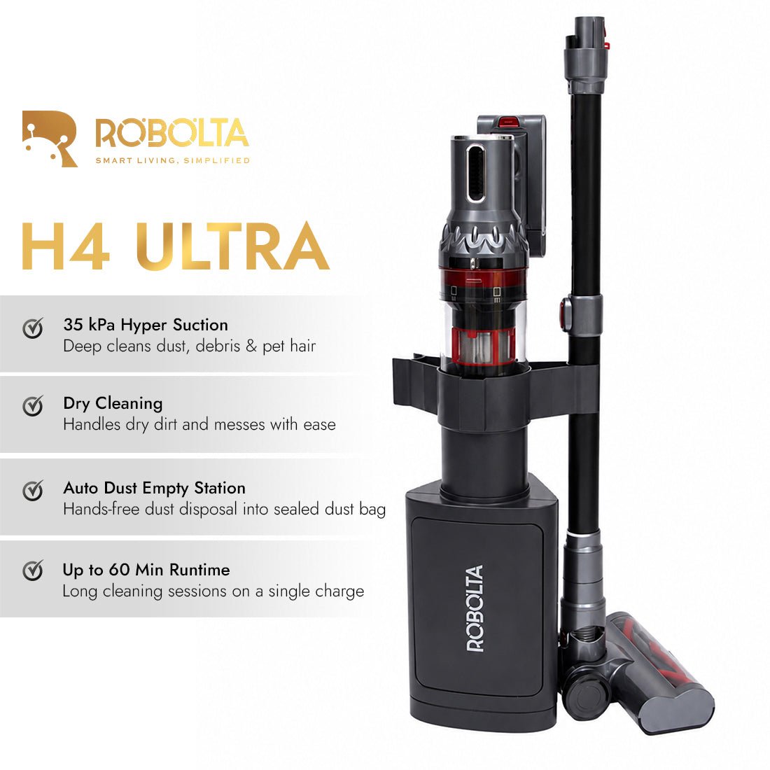 ROBOLTA H4 Ultra Cordless Vacuum Cleaner