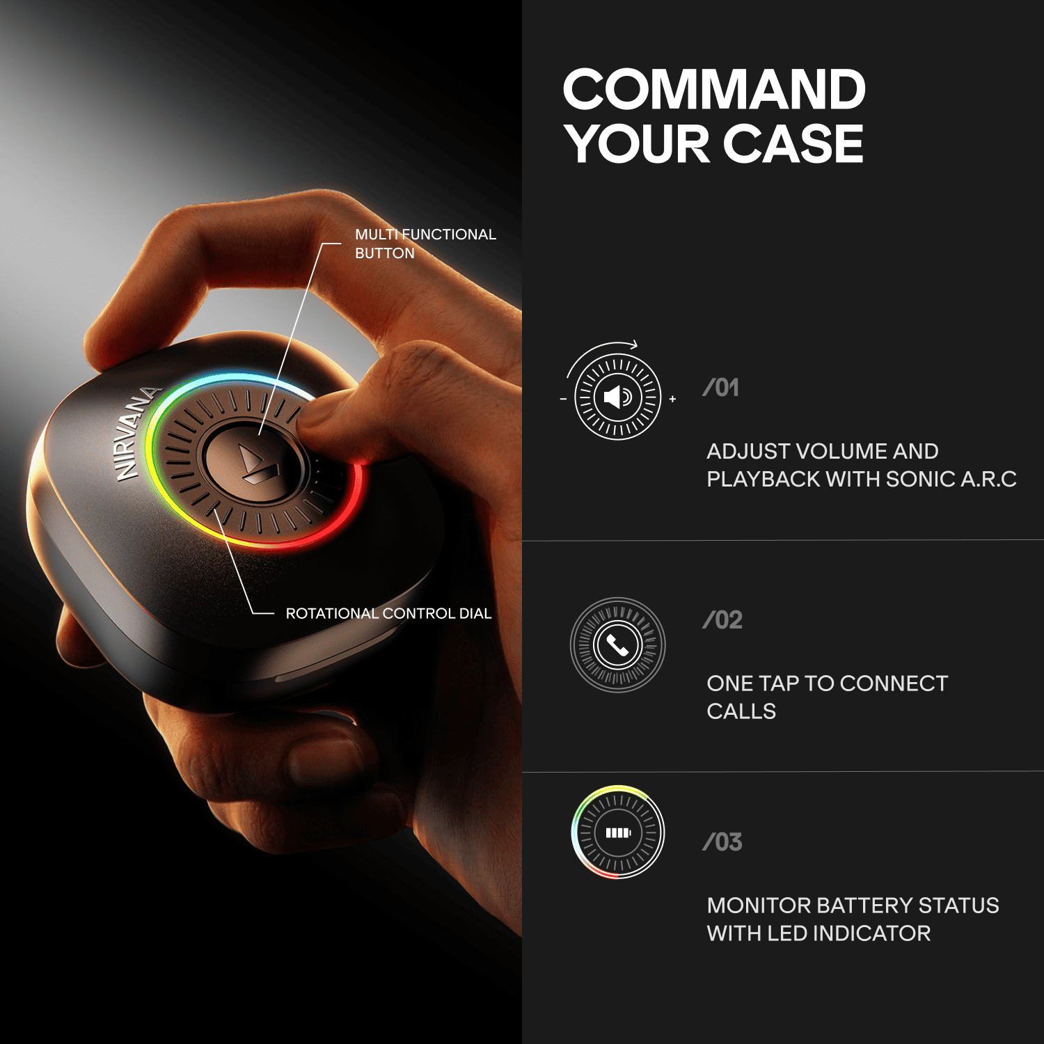 #Color_Gunmetal Grey NIRVANA CROWN