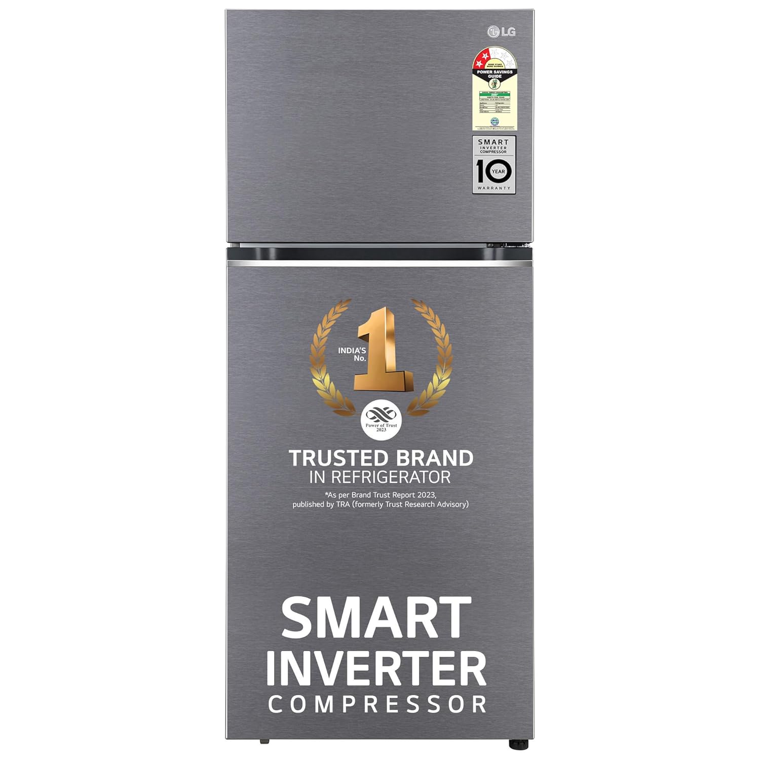 LG 380 L 2 Star Frost Free Smart Inverter Double Door Refrigerator Appliance (- GL-N412SDSY- Dazzle Steel- Express Freeze) LG 380 L 2 Star Frost Free Smart Inverter Double Door Refrigerator Appliance (- GL-N412SDSY- Dazzle Steel- Express Freeze)