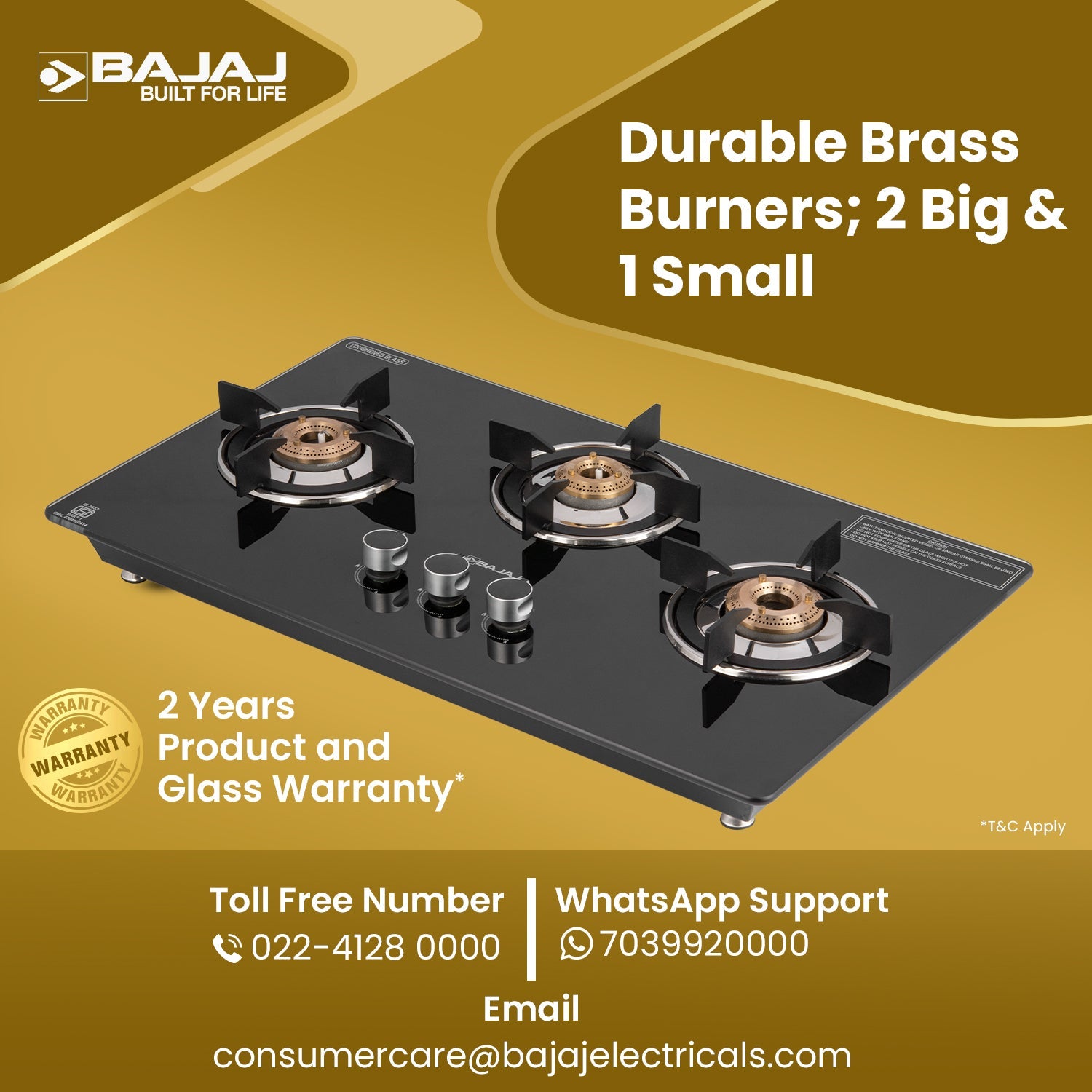 Bajaj 3BRGP8 Neo Gas Stove
