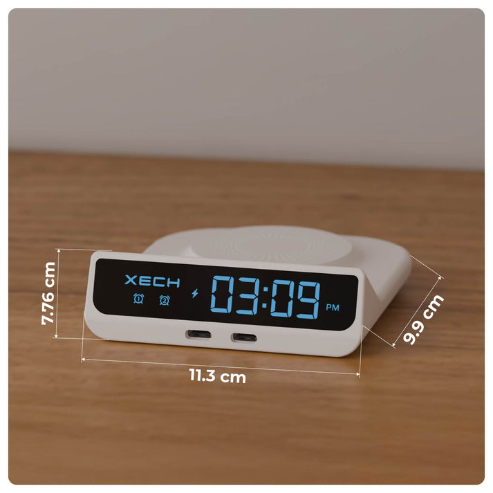#XECH Quest Neo Wireless Charging Alarm Clock