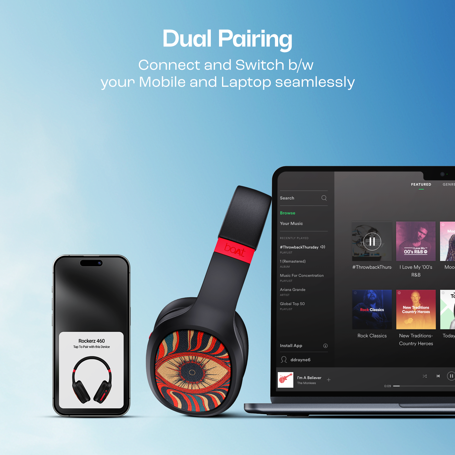 #Color_Cosmic Vision boAt Rockerz 460