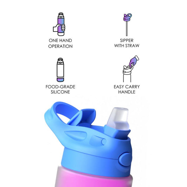 Smart Drinkware Bottle Indus with Sporty Sipper Lid