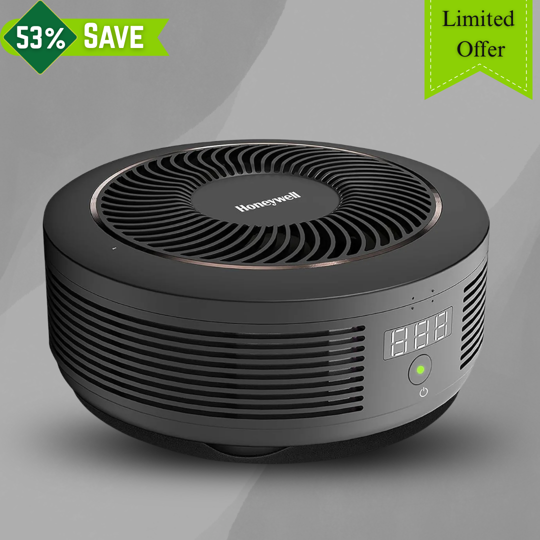 Honeywell New Launched Move Pure 4 Car Air Purifier, 3-in-1 Filtration, HEPA filter, removes 99.99% of PM2.5 & PM10, odour, VOCs, dust, smoke, & harmful bacteria, 2XUSB ports, Compact & Easy Install