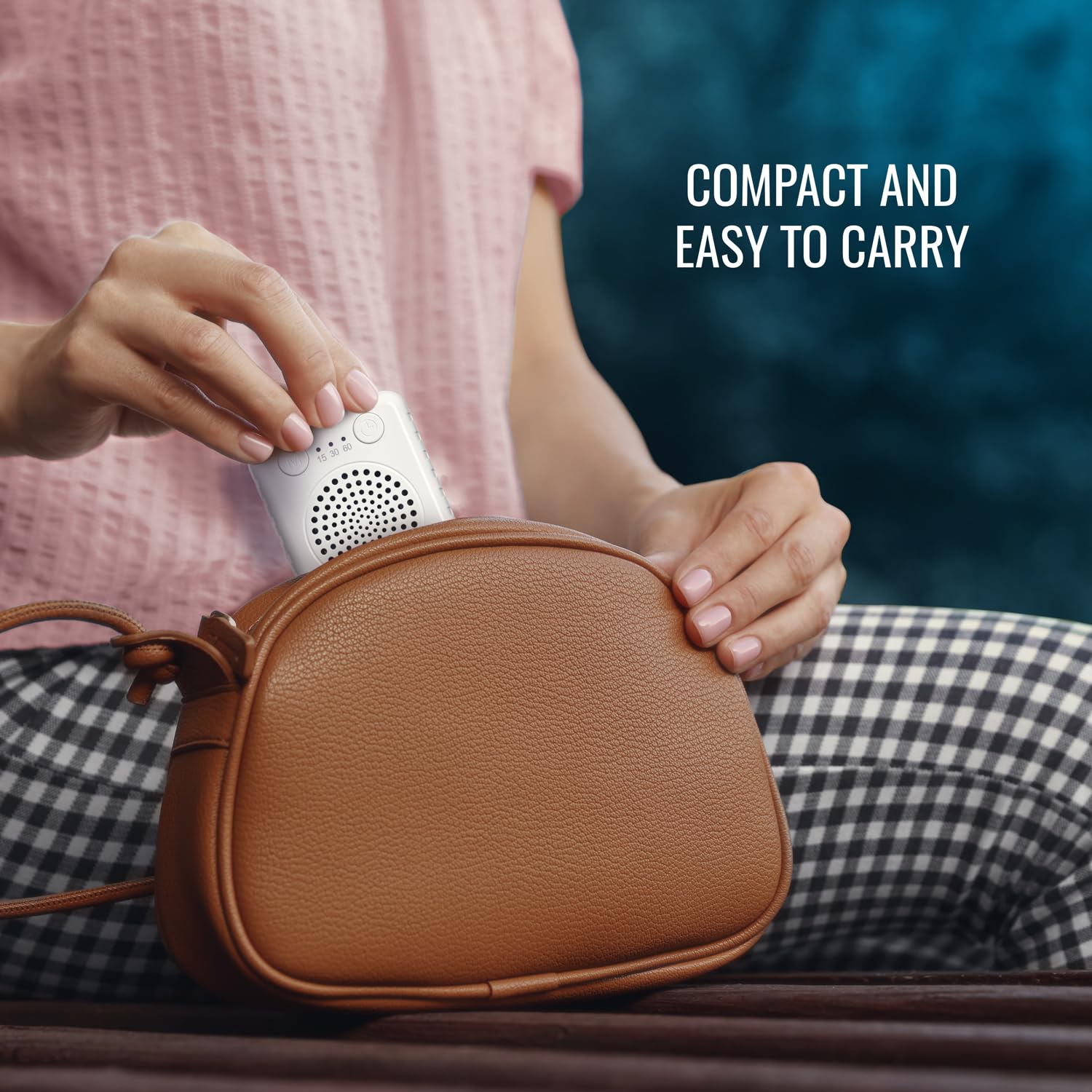 Sleep by Saregama Carvaan - Portable White Noise Player with 20 Soothing Sounds for Better Sleep, Stress Relief, Relax Mind and Body| Rechargable, Auto Timer