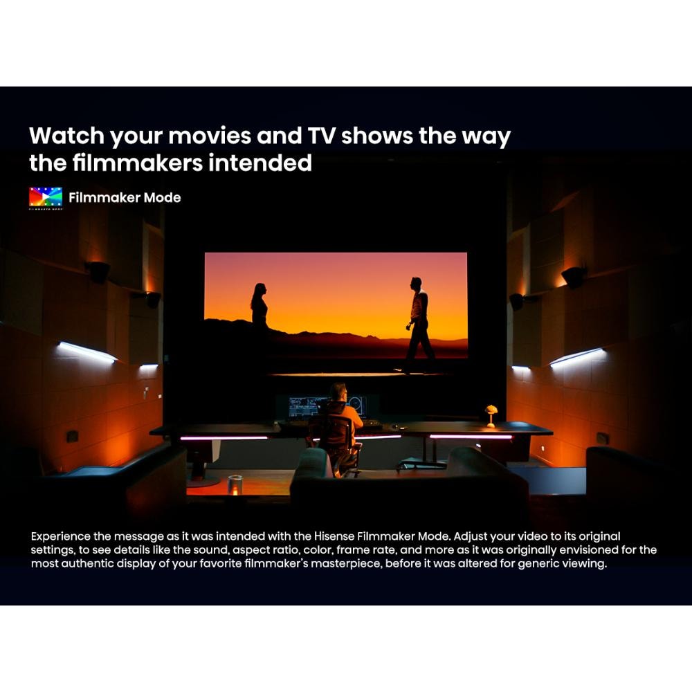 Hisense 139.7 cm (55 inch) Ultra HD (4K) Smart TV, 55A65N, Black With 3 Year Warranty