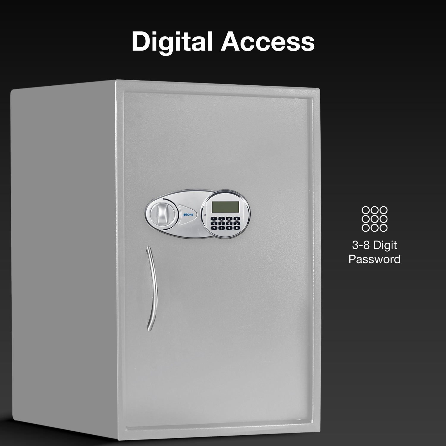 Grey Ozone 95.4 Litres Digital Safe Locker