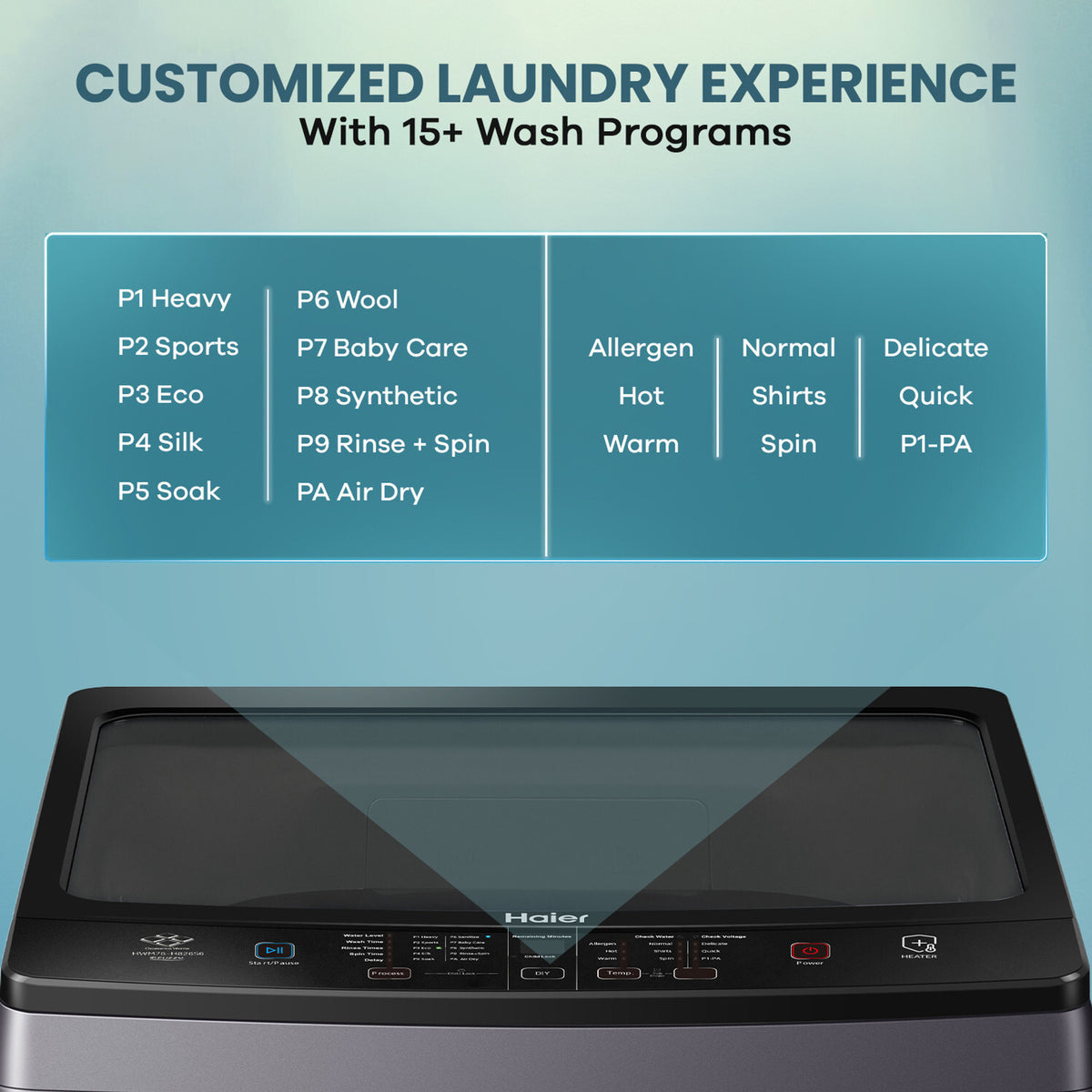 Haier 8 Kg 5 Star Top Load Washing Machine