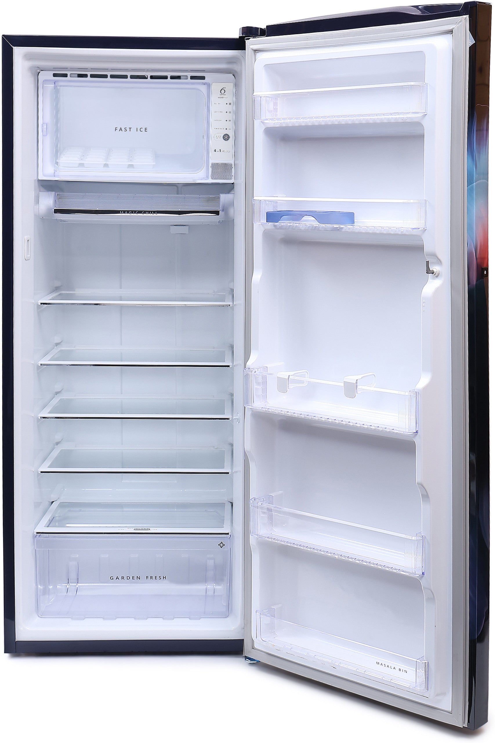 Whirlpool 274L 2 Star Single Door Refrigerator with Sapphire Velvet floral design