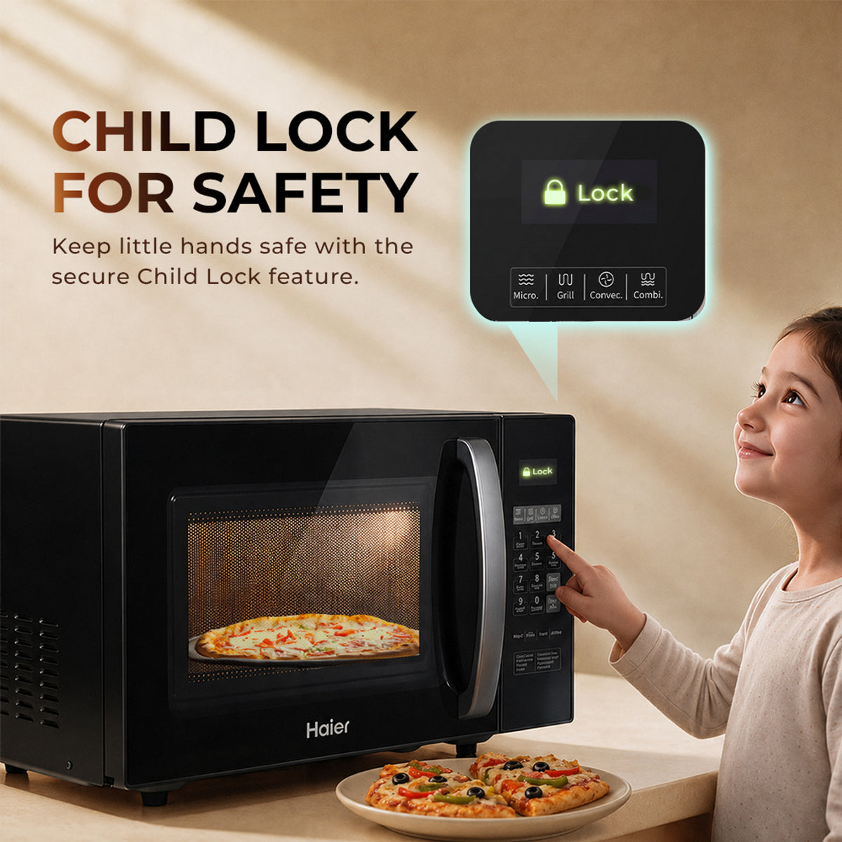 Haier 23L Convection Microwave Oven