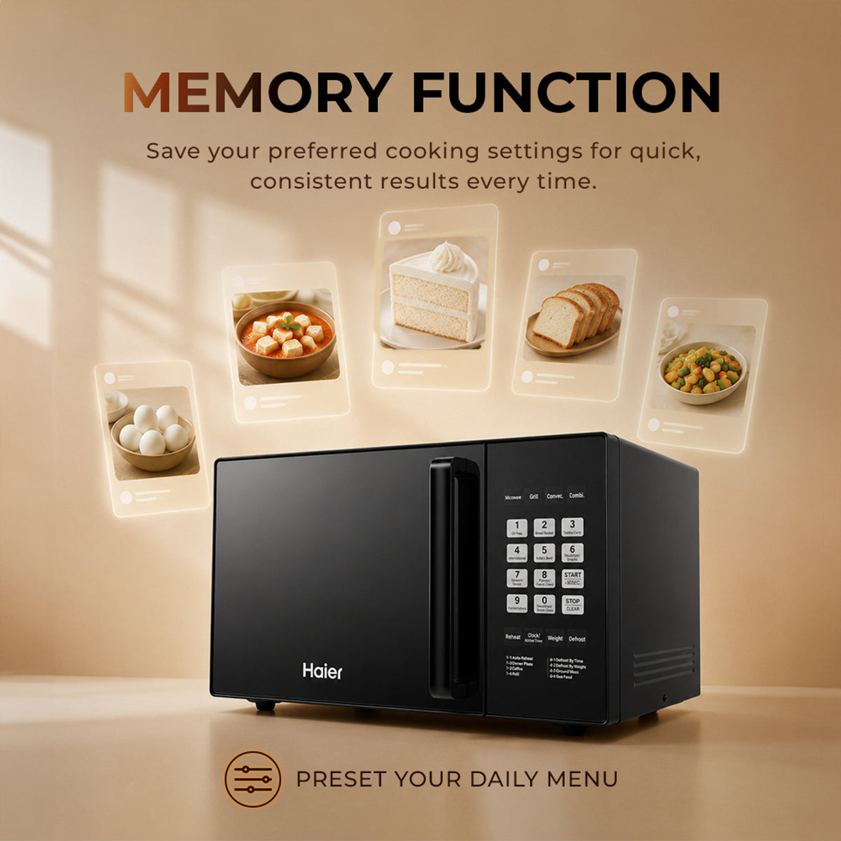 Haier 25L Convection Microwave Oven